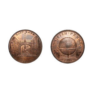 LOT 16 Skidmore's Cheshire Chester Globe Penny D&H 2, Rare