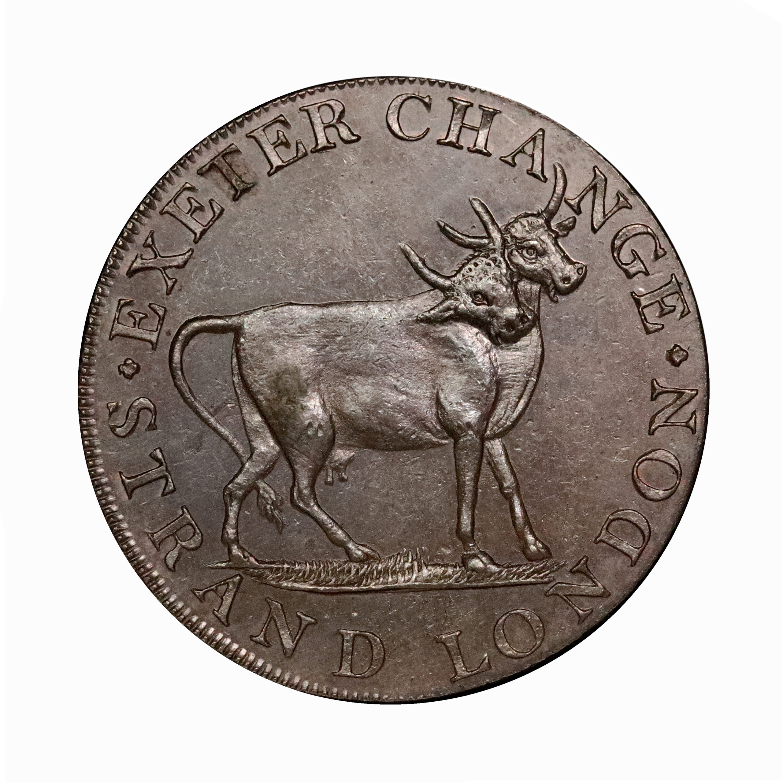 LOT 106 Middlesex Pidcock Copper Halfpenny DH 453, Scarce - Image 2