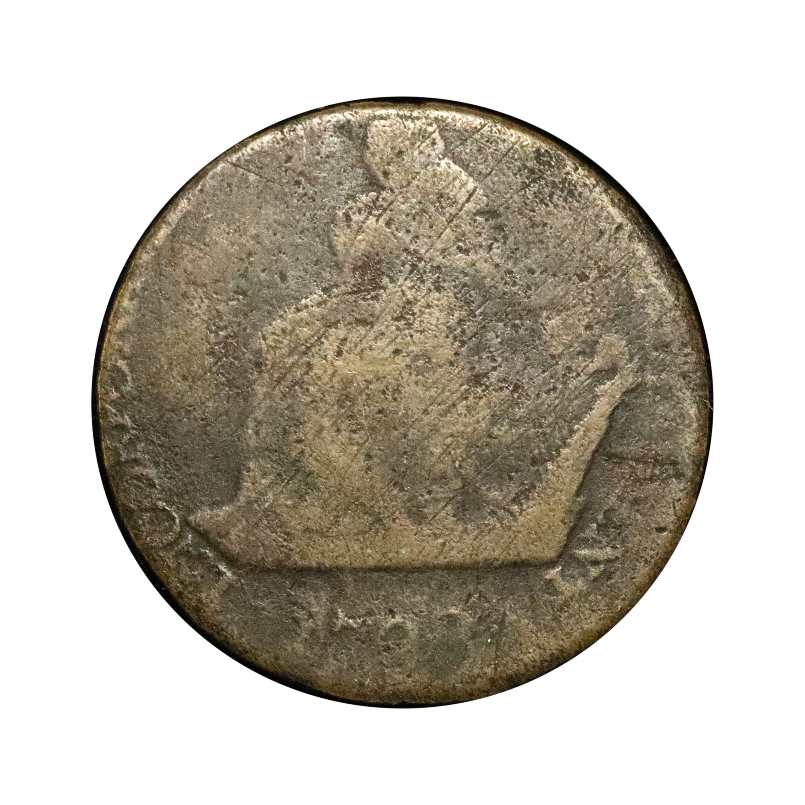 LOT 213 Dublin Camac Copper Halfpenny DH 148bis III, RRR - Image 2