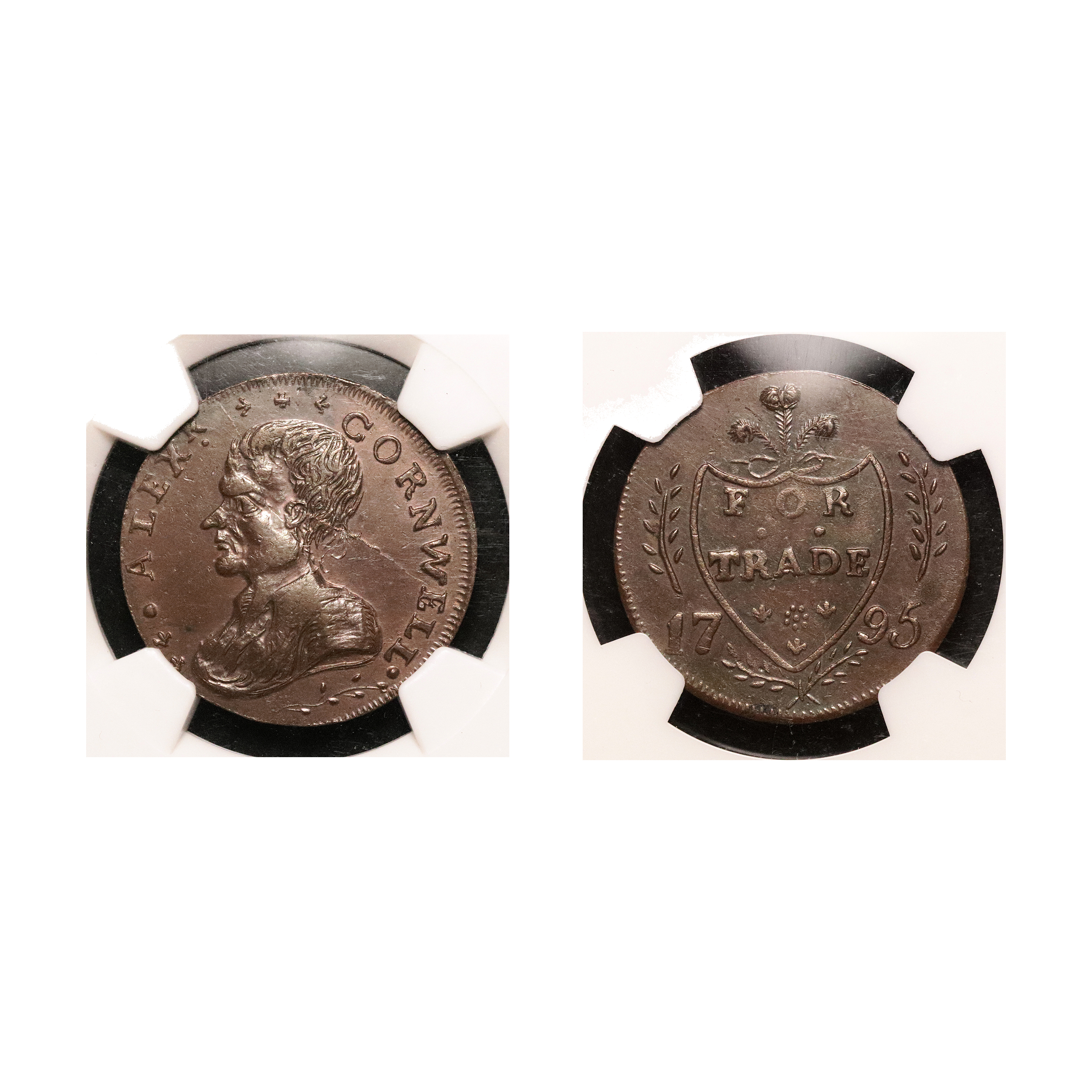 LOT 219 Dublin Cornwell Copper Halfpenny DH 307, MS 62