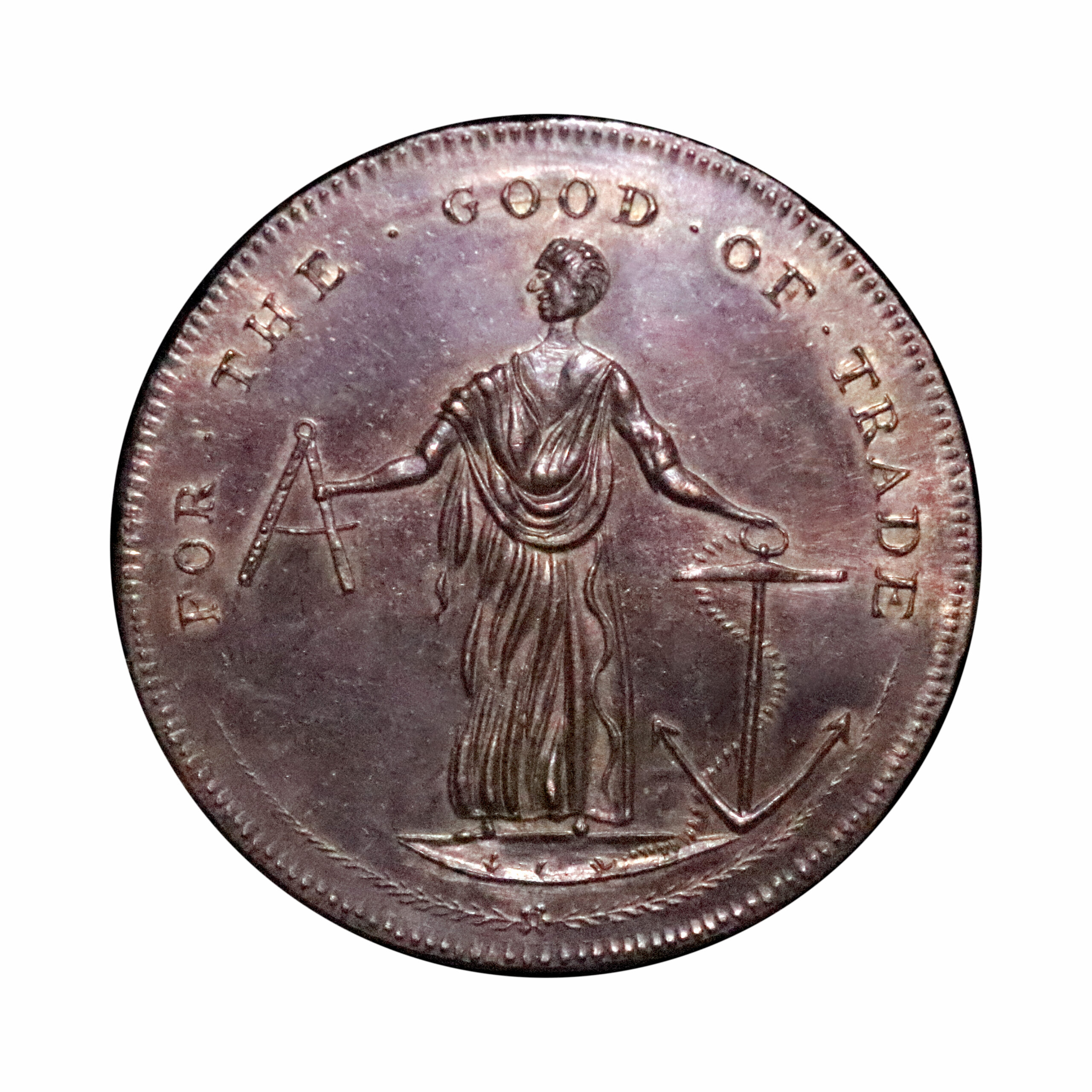 LOT 220 Dublin Prattent Mule Halfpenny DH 319, Rare - Image 2