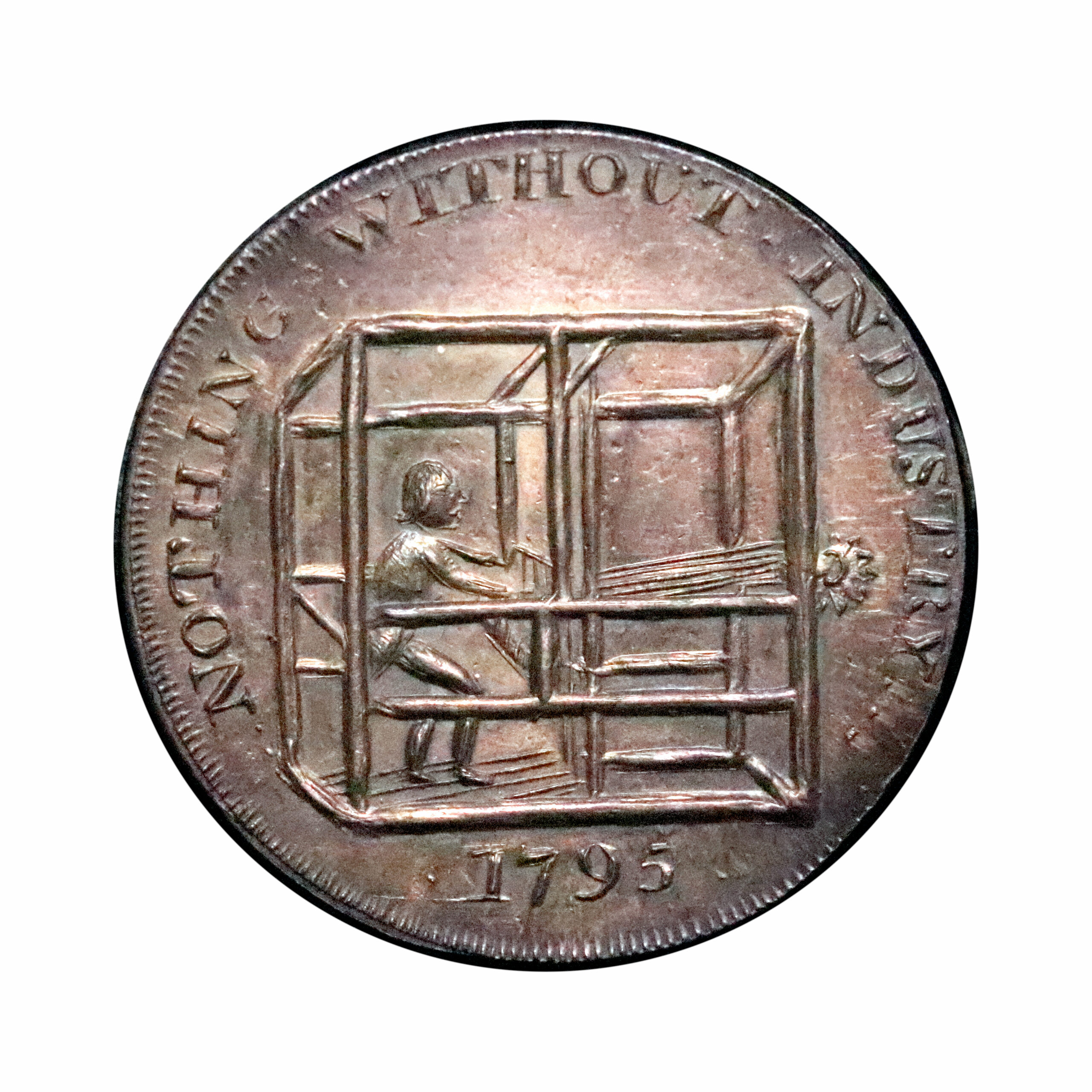 LOT 220 Dublin Prattent Mule Halfpenny DH 319, Rare - Image 3