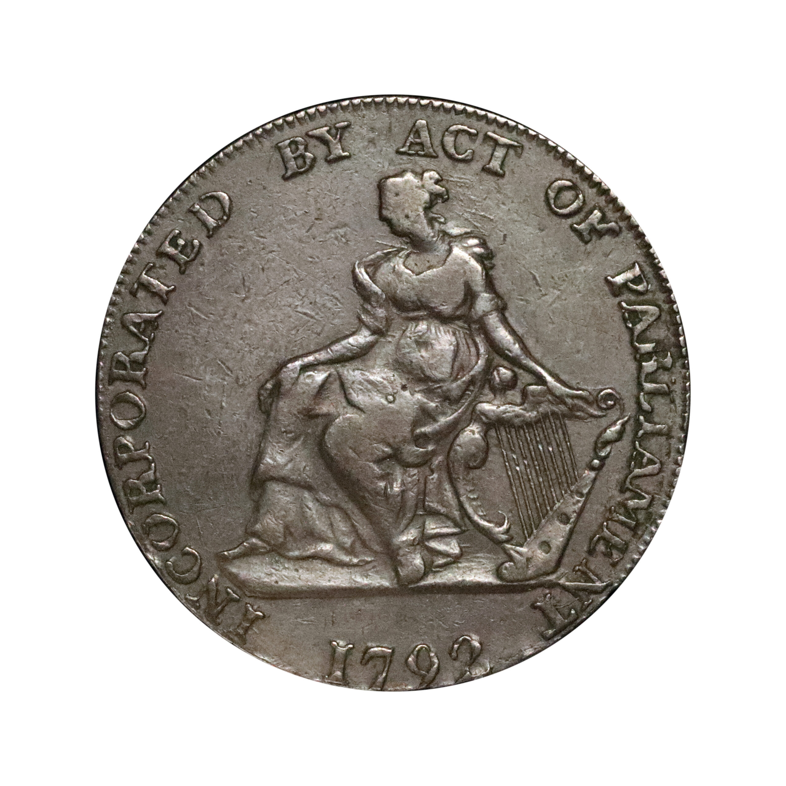 LOT 208 Dublin Camac Copper Halfpenny DH 98bis I, RRR - Image 2