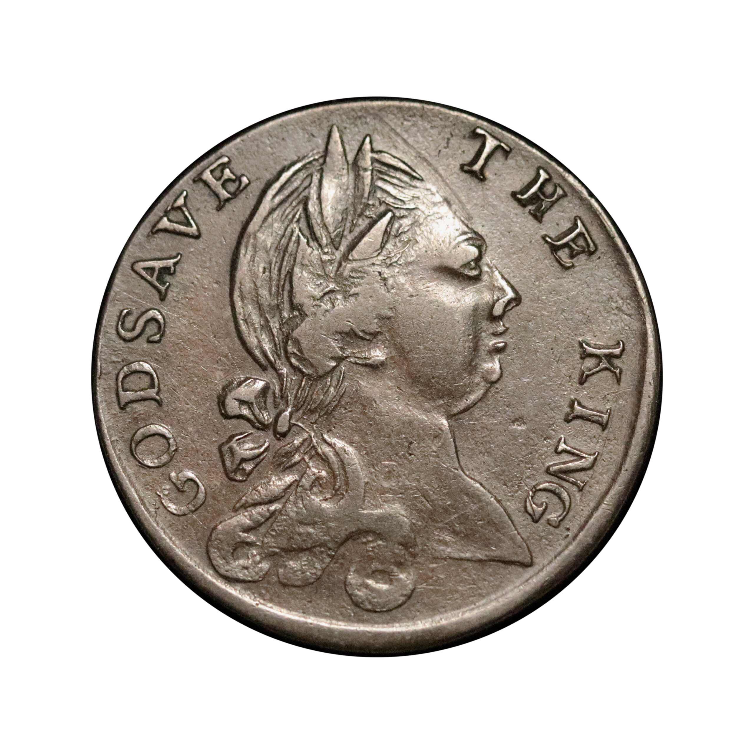 LOT 410 God Save The King / BE AS YOU SEEM TO BE Halfpenny - Image 2