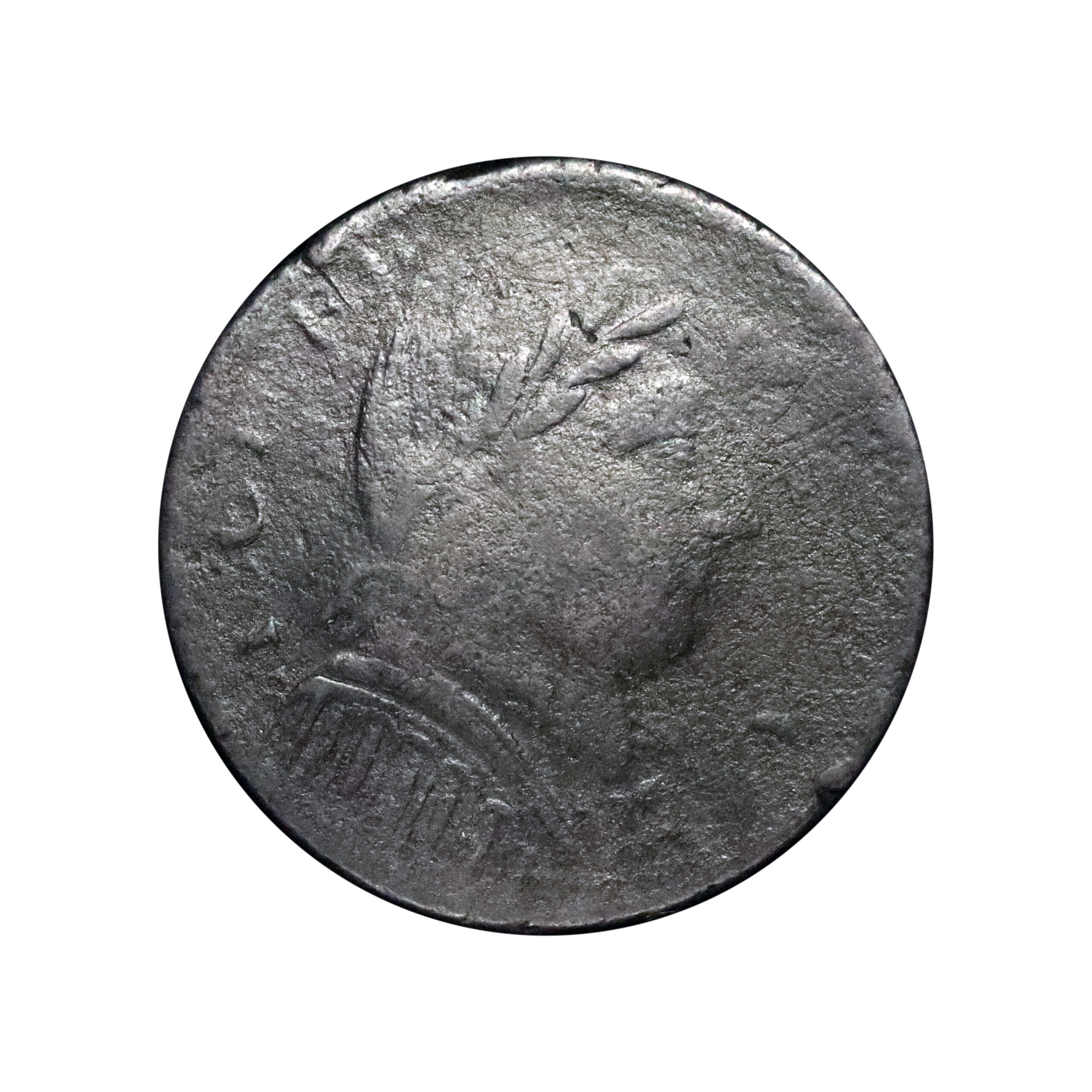 LOT 578 Connecticut, 1787 Auctori Connect Muttonhead Cent, Rare - Image 2