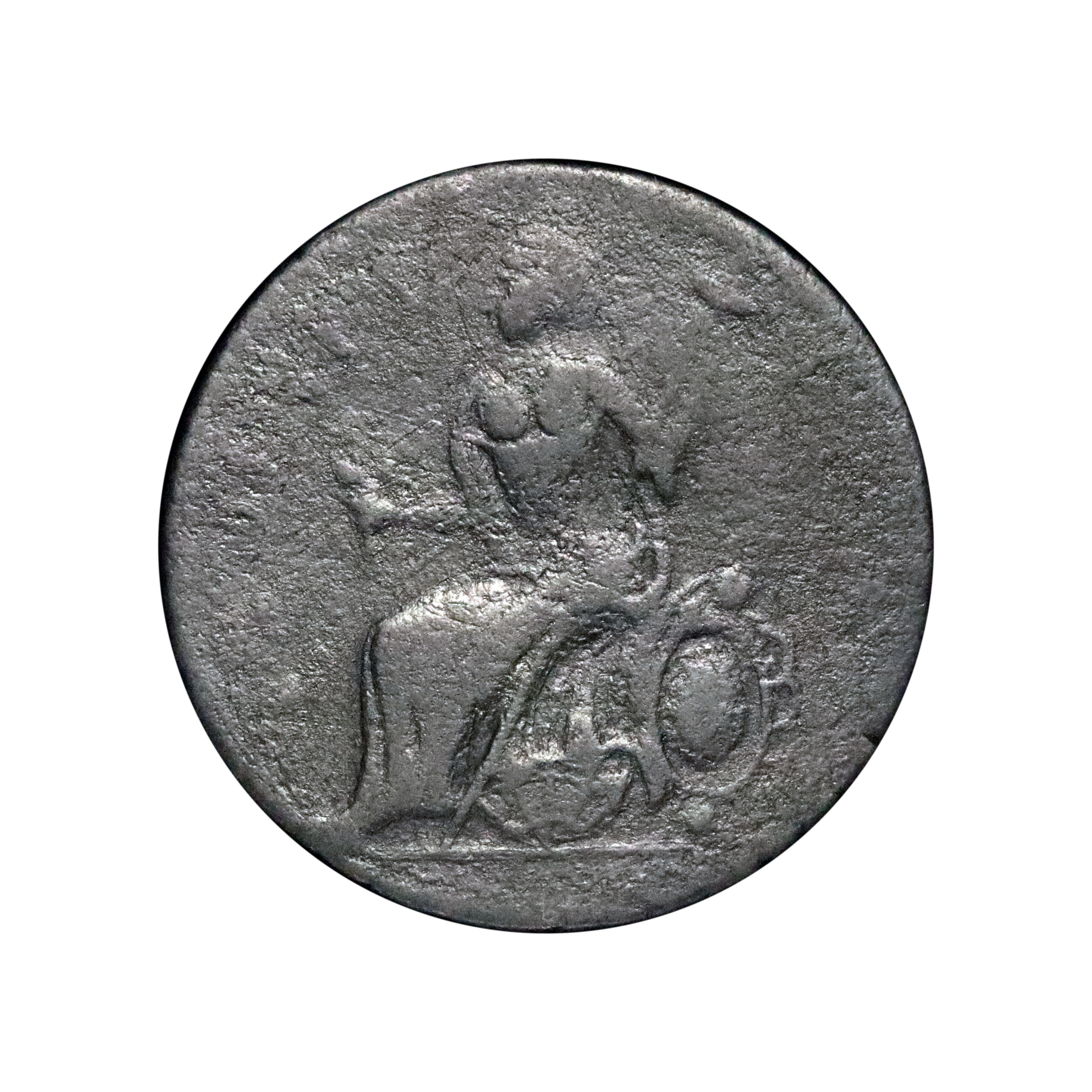 LOT 578 Connecticut, 1787 Auctori Connect Muttonhead Cent, Rare - Image 3