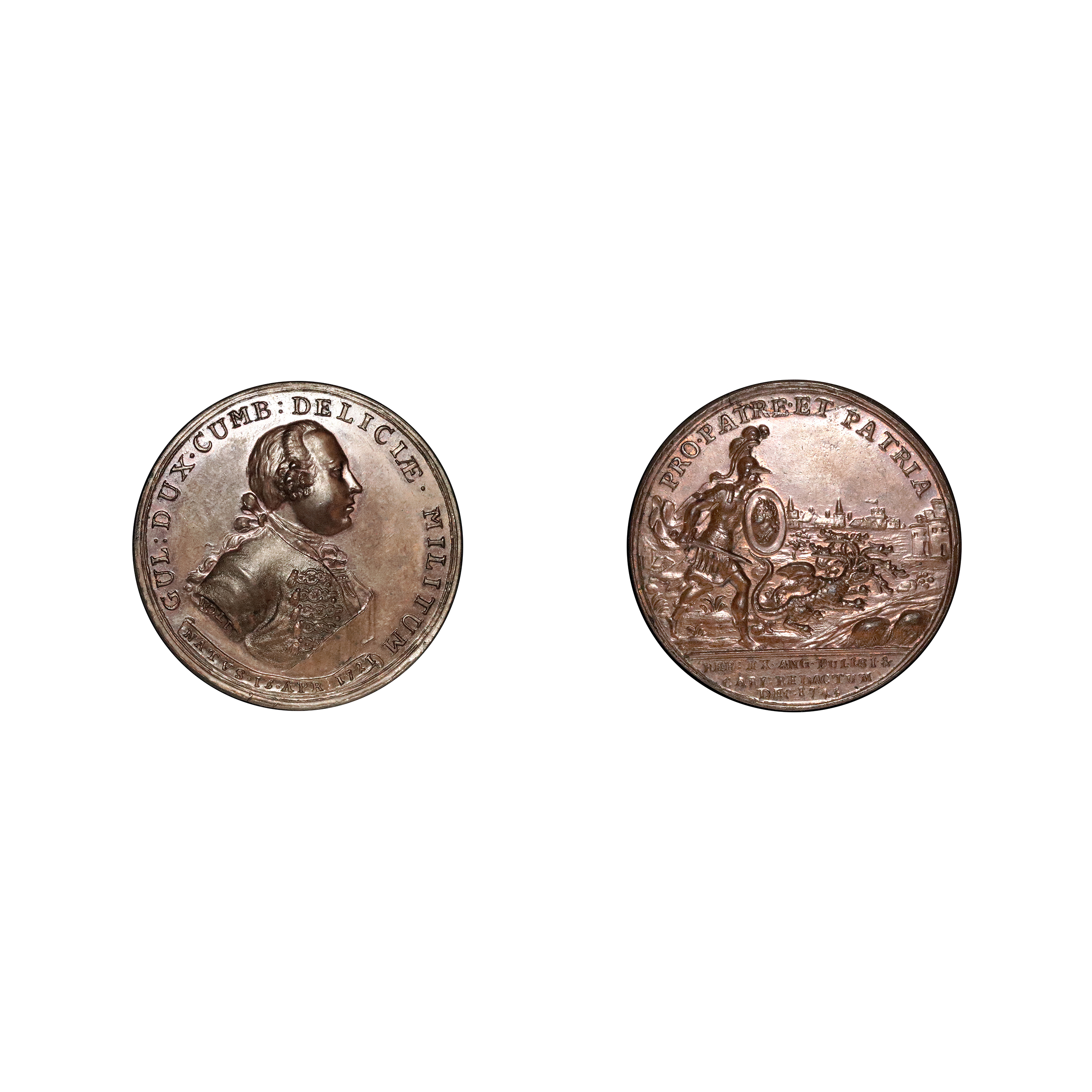 LOT 513 Carlisle Taken, 1745, Bronze Medallion, E.597