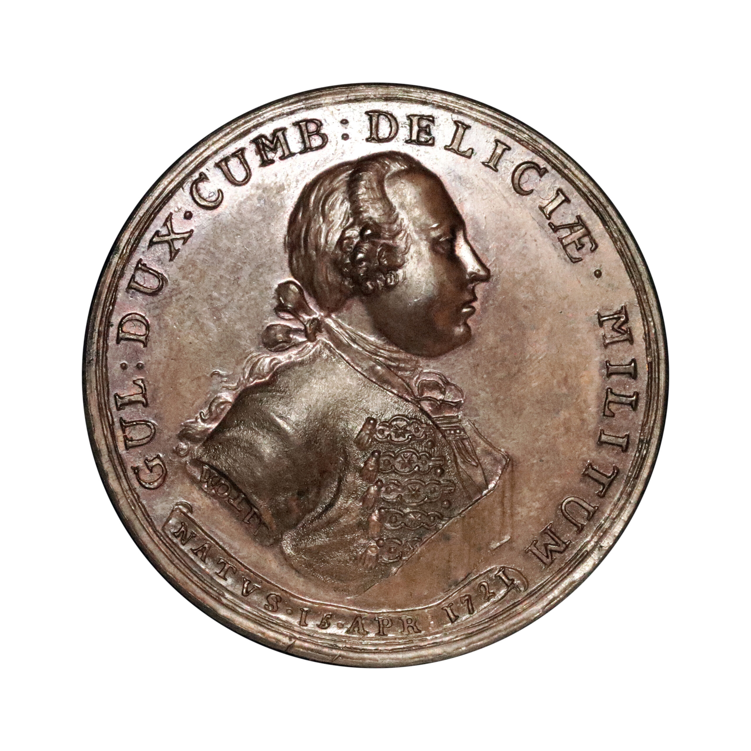 LOT 513 Carlisle Taken, 1745, Bronze Medallion, E.597 - Image 2