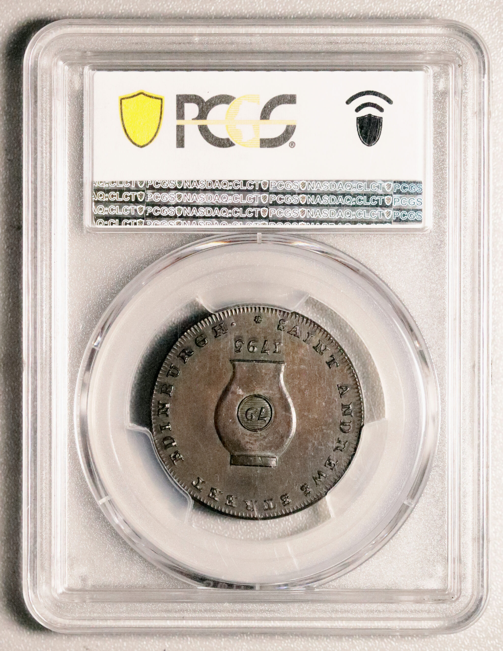 LOT 266 Lothian Edinburgh Campbell's Halfpenny DH 13a, MS 63 - Image 5