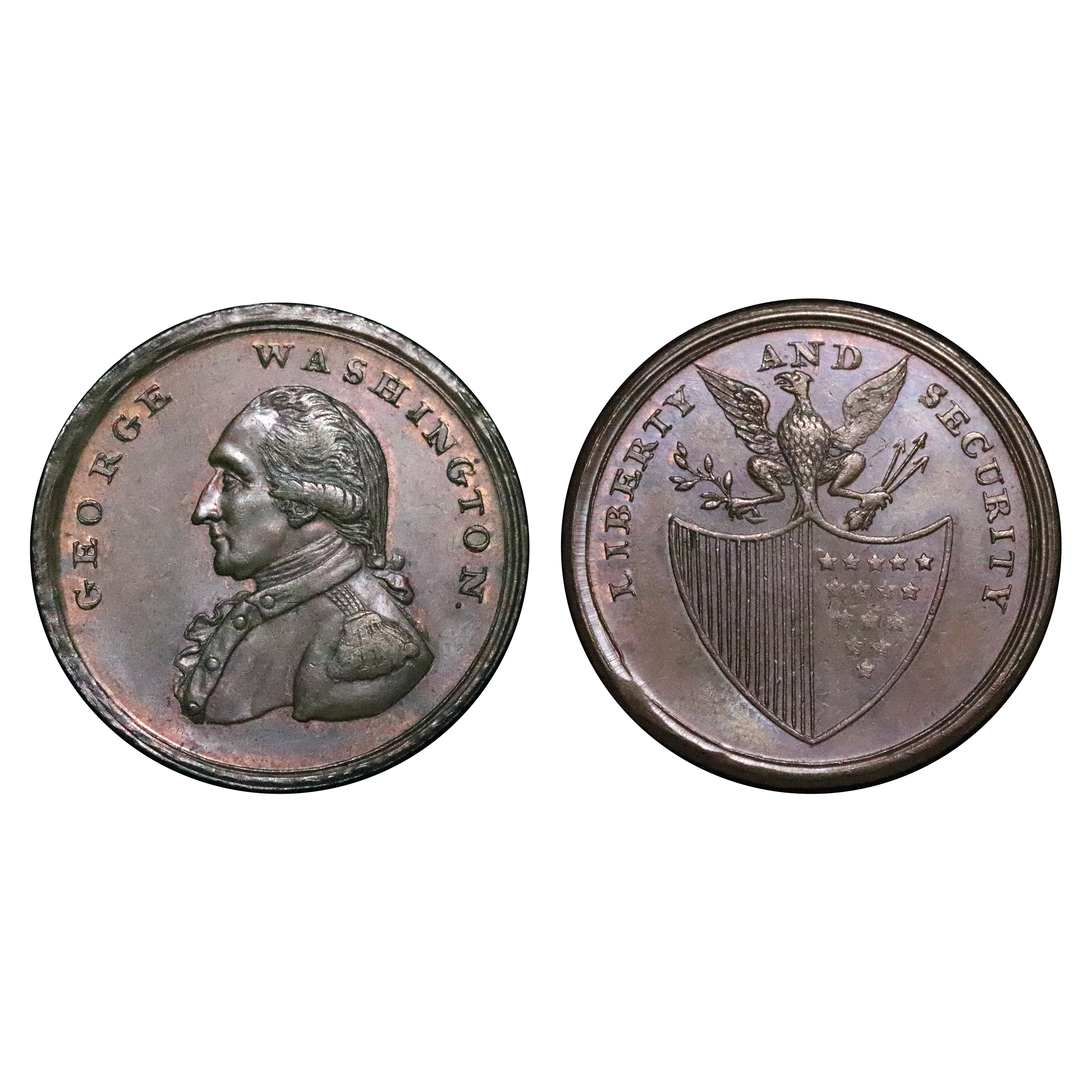 LOT 570 Middlesex Washington Liberty & Security Penny D&H 243, Rare