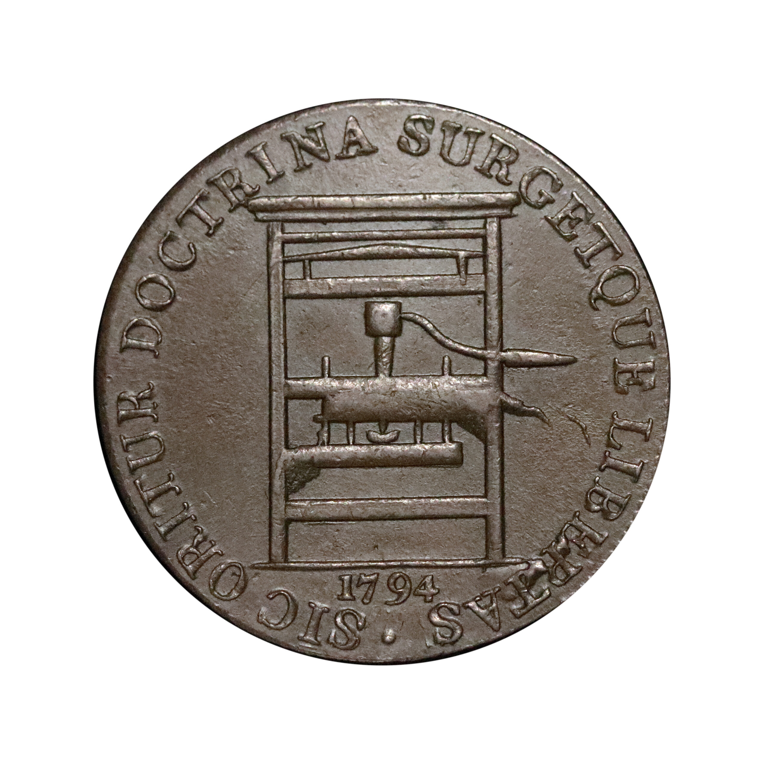 LOT 568 Middlesex Franklin Mint Halfpenny DH 307a, Ex-Greenall - Image 2