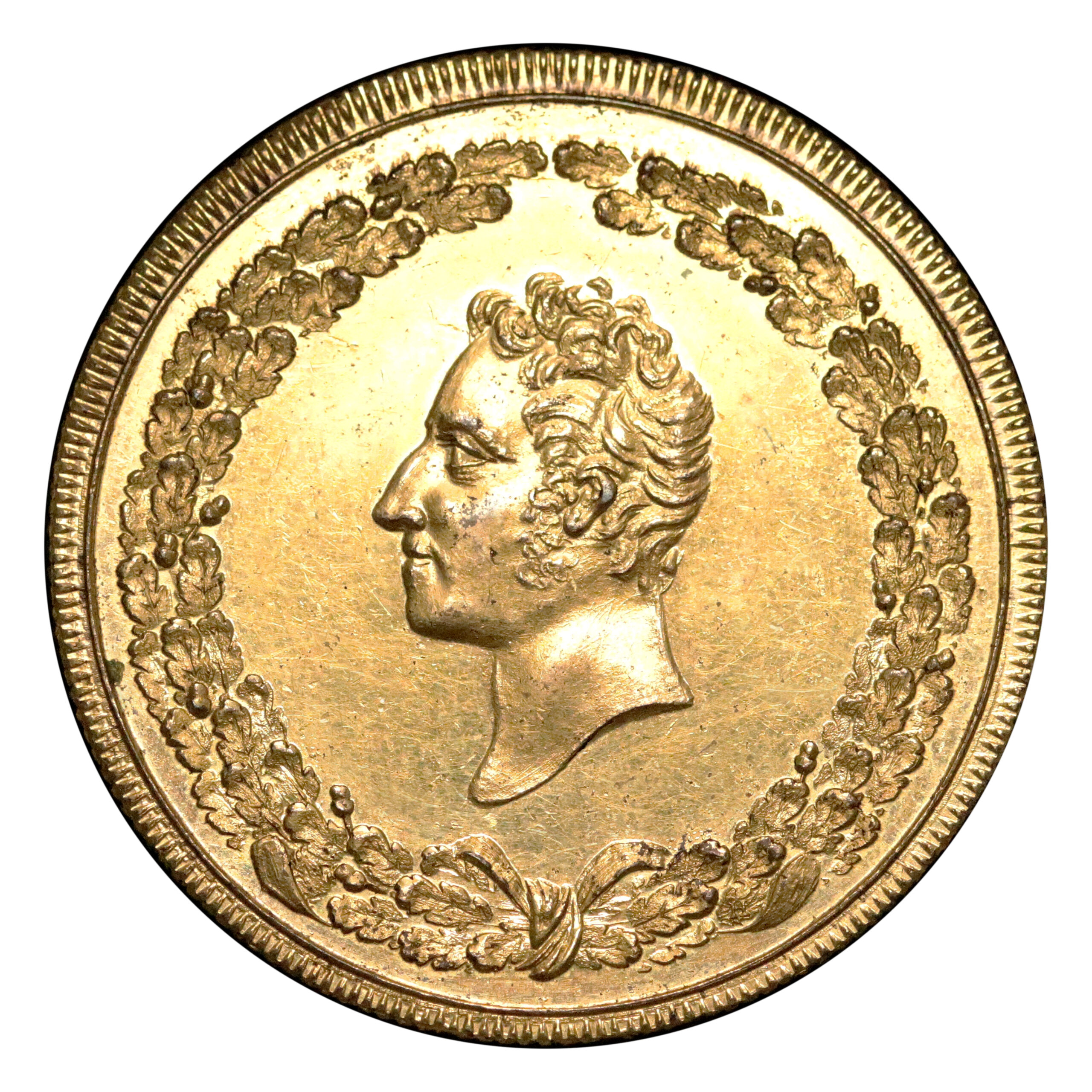 LOT 471 Birmingham Sir Edward Thomason Gilt-Copper Proof Penny W281b, RRR - Image 2