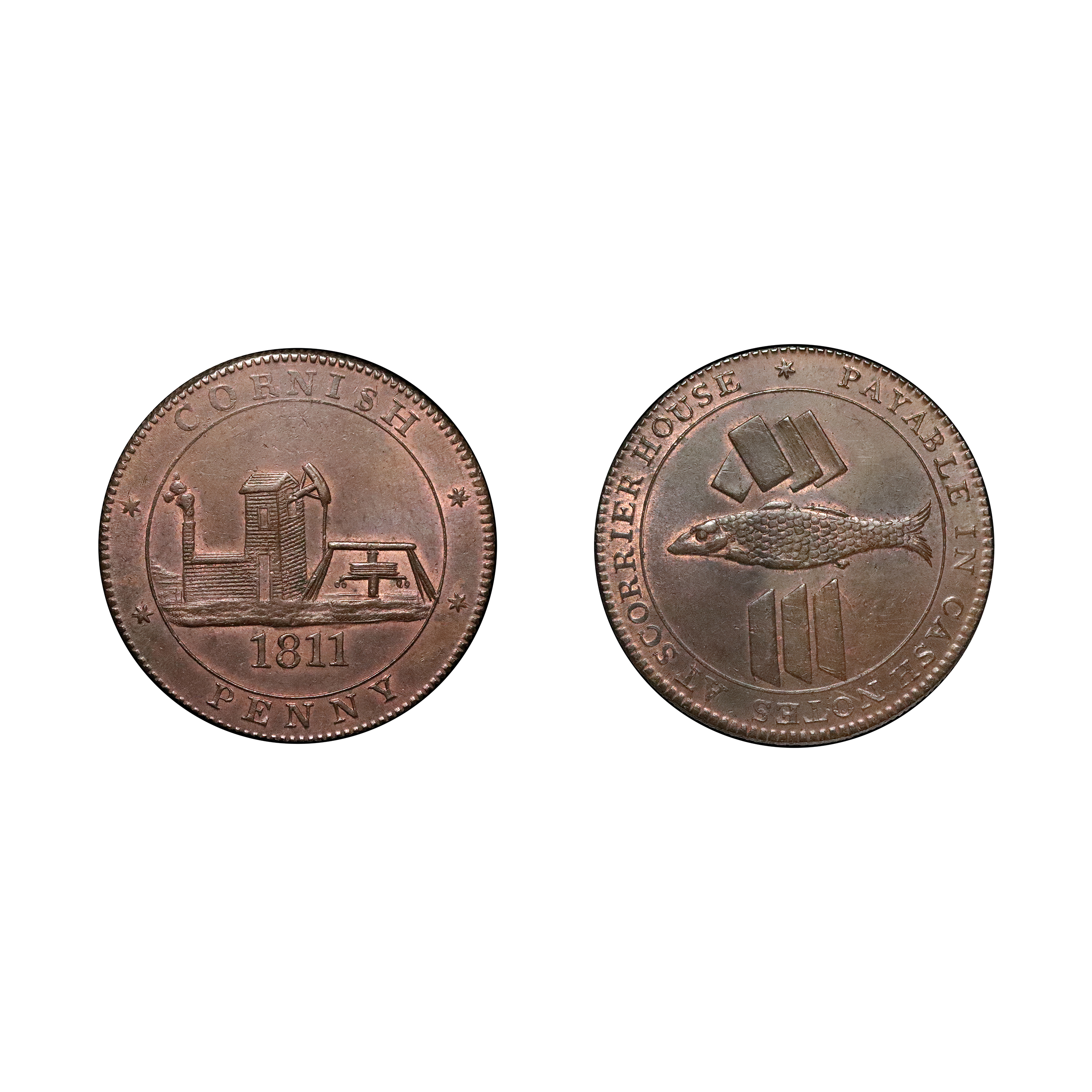 LOT 474 Cornwall Redruth Scorrier House Penny W685, Ex-Baldwin