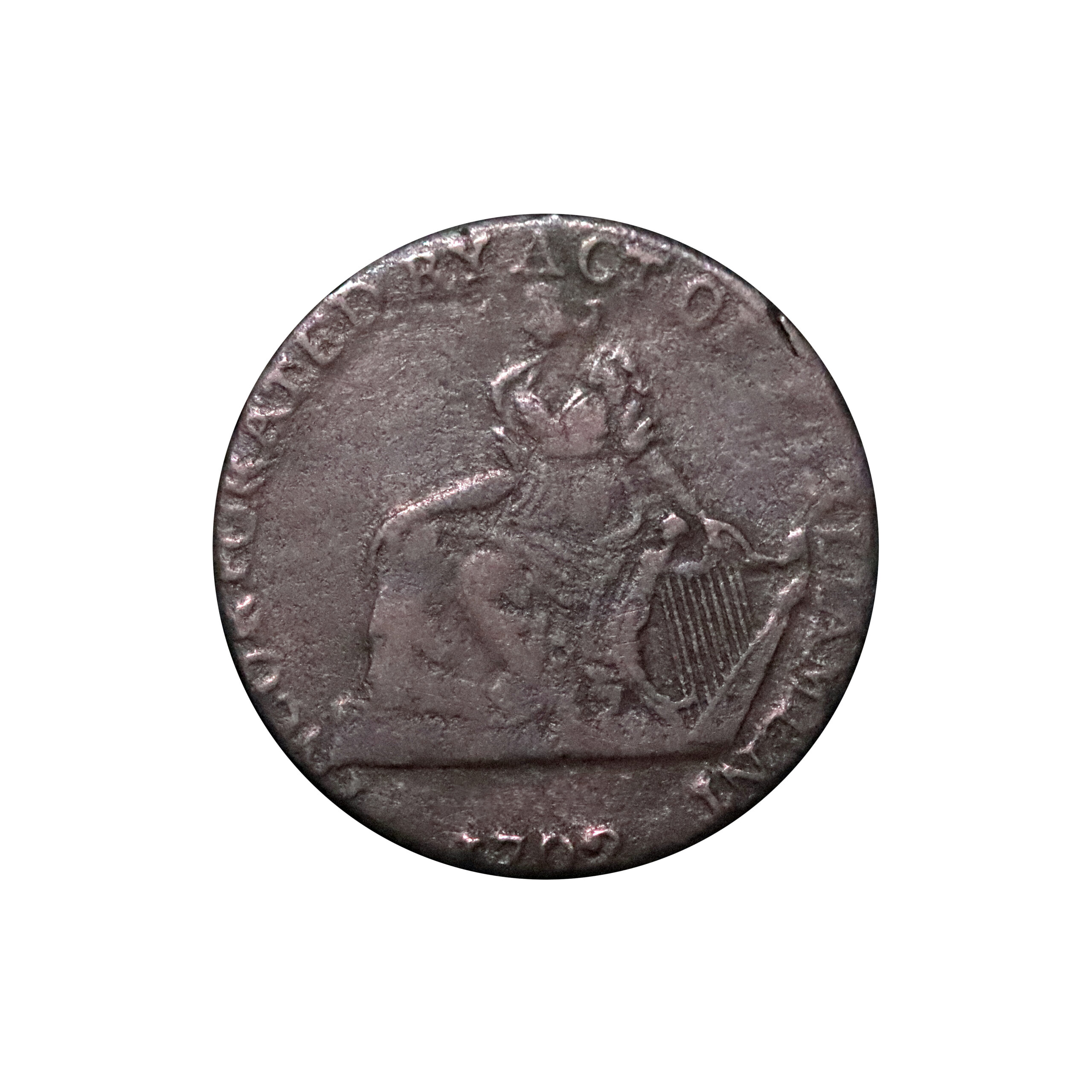 LOT 66 Dublin Camac Copper Halfpenny DH 190, RRR - Image 2