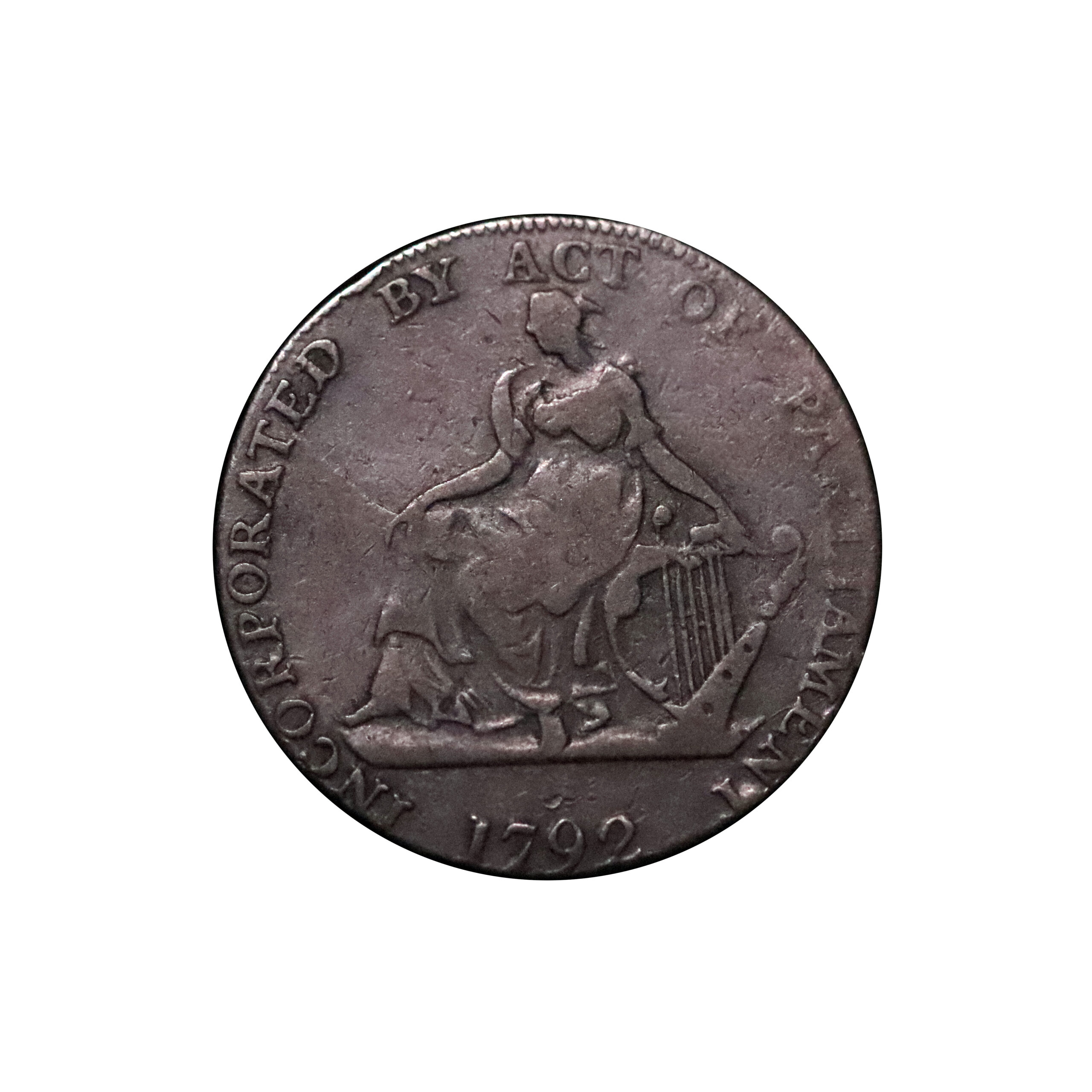 LOT 56 Dublin Camac Copper Halfpenny DH 41, RRR - Image 2