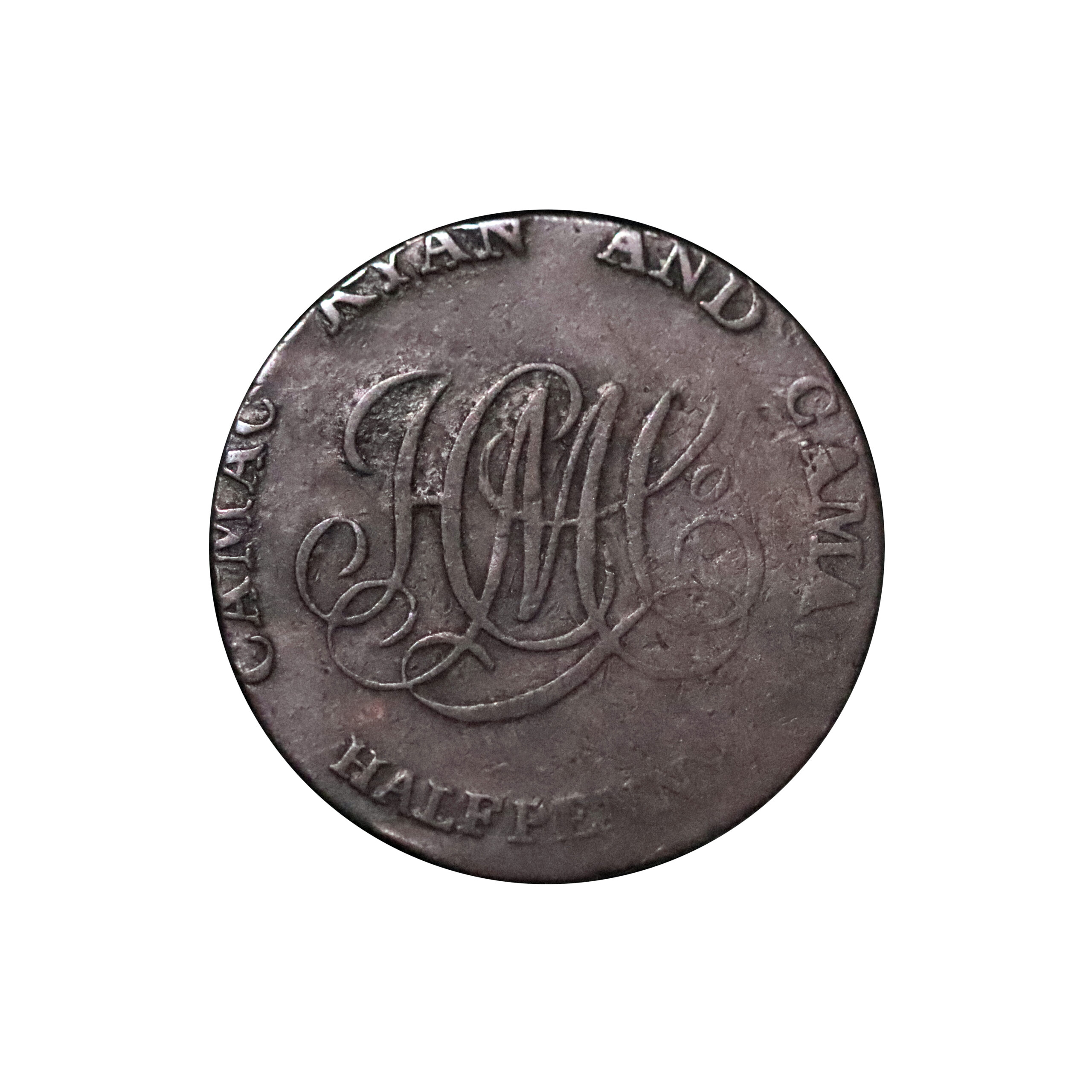 LOT 56 Dublin Camac Copper Halfpenny DH 41, RRR - Image 3