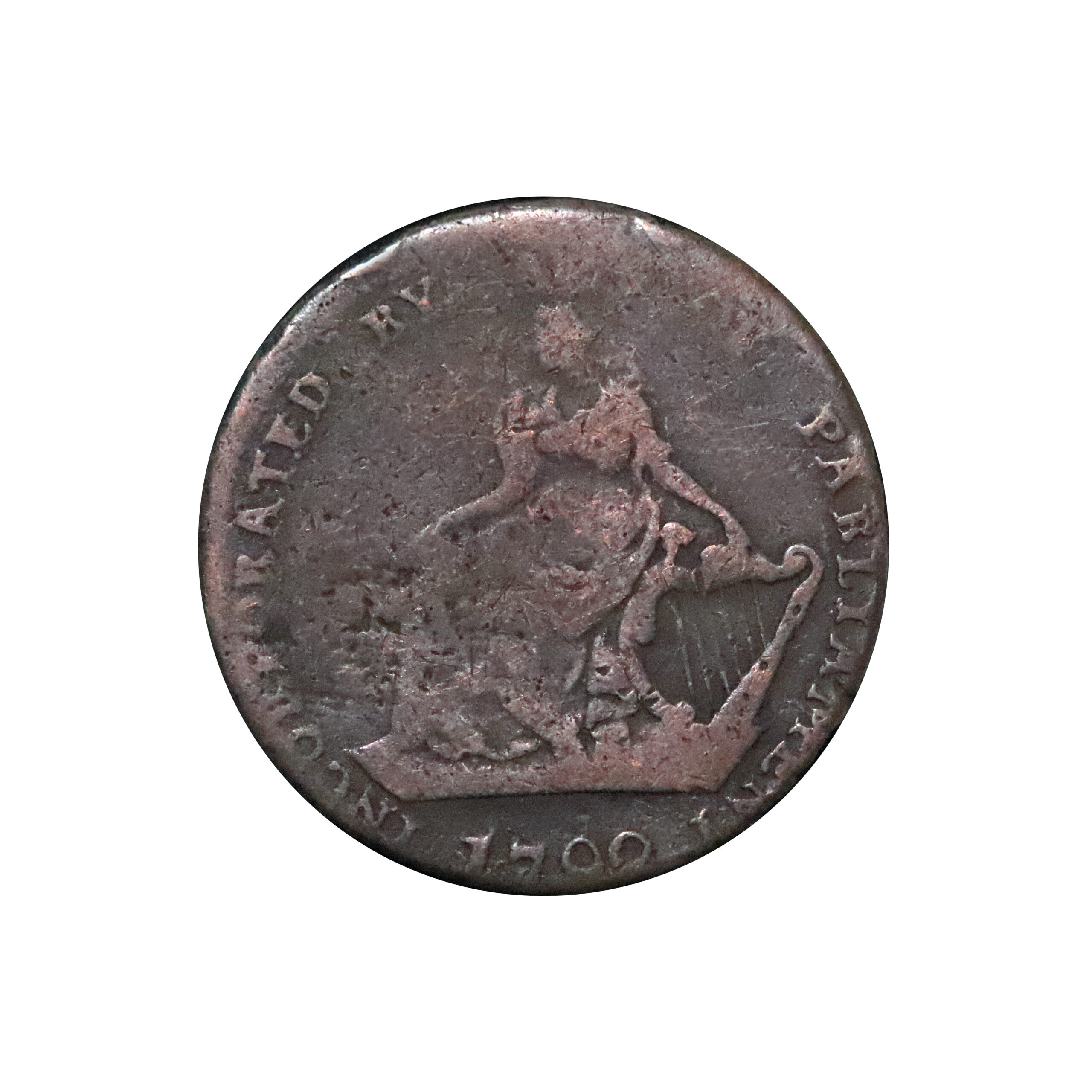 LOT 57 Dublin Camac Copper Halfpenny DH 43bis, RRR - Image 2