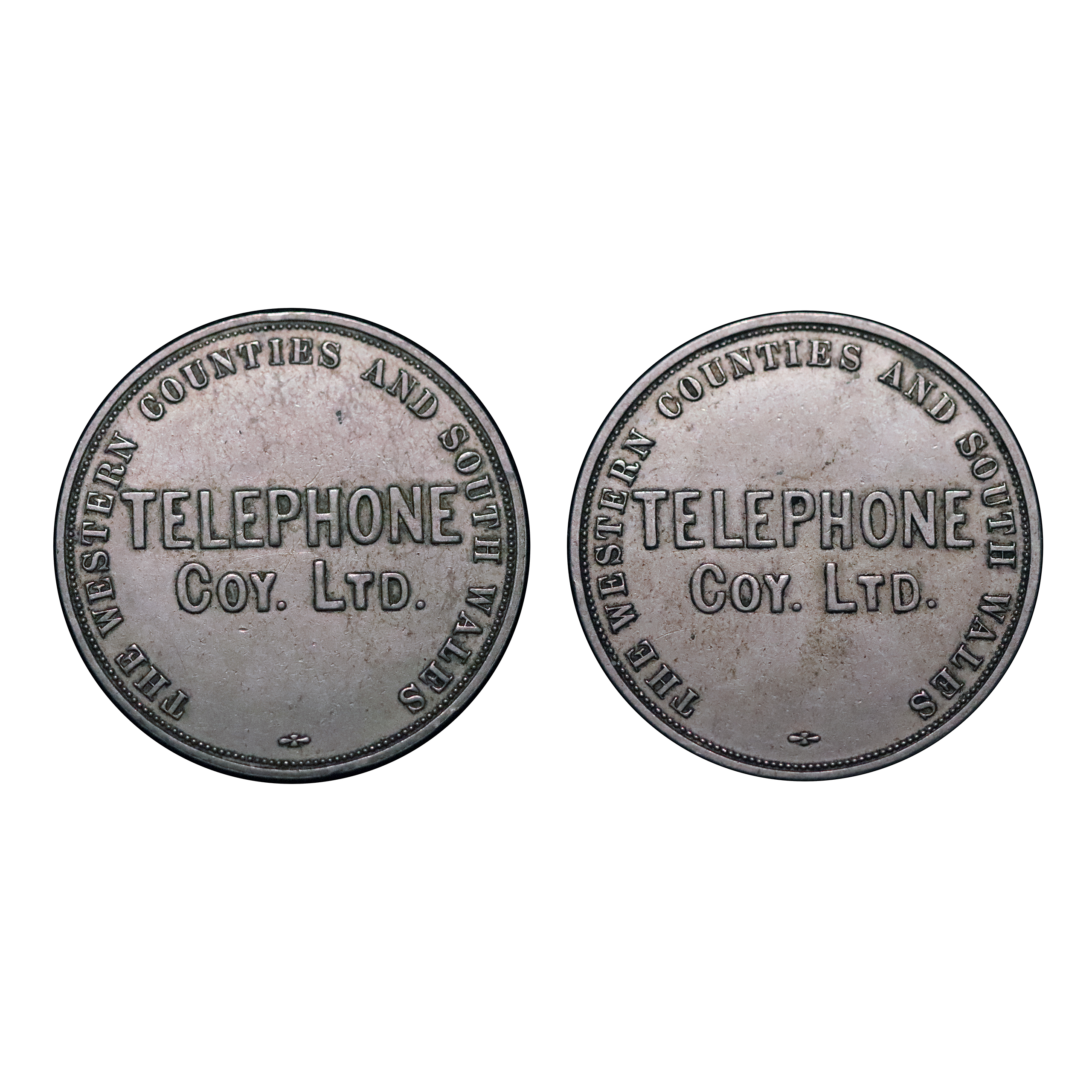 LOT 53 Telephone token, Wales/Bristol, un-numbered, Cox 323, RRR