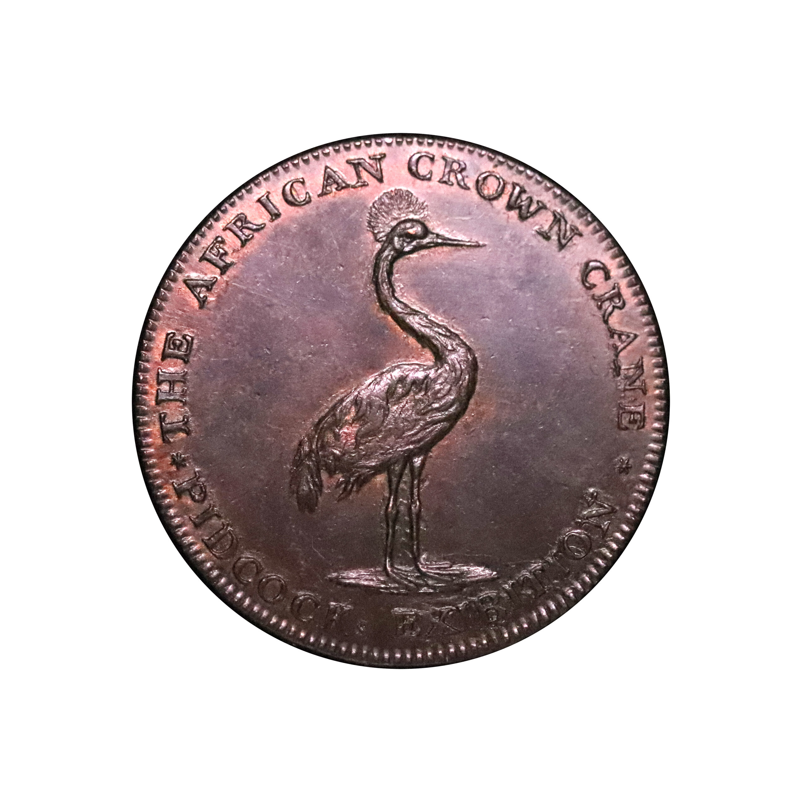 LOT 118 Middlesex Pidcock's Copper Halfpenny D&H 451, Scarce - Image 3