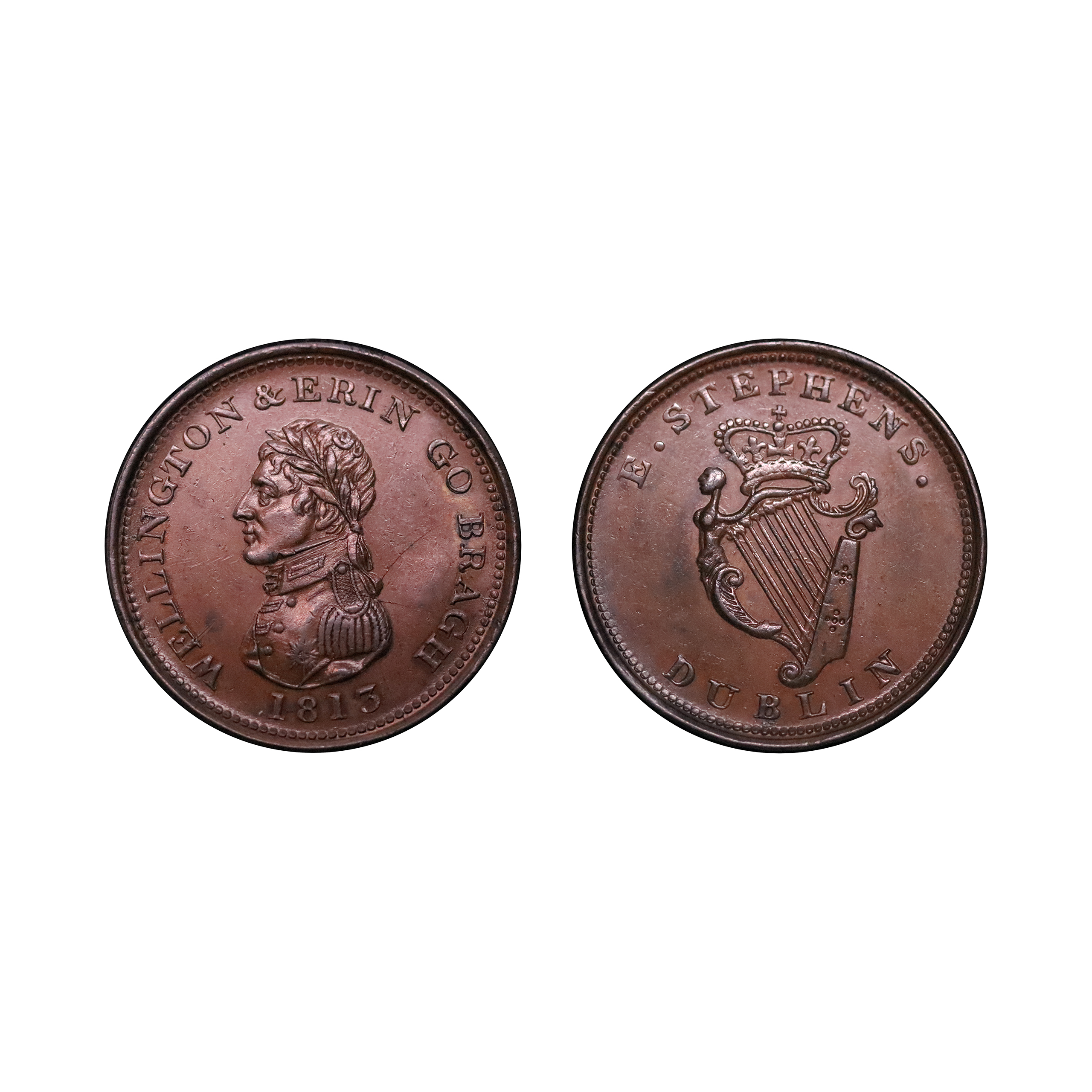 LOT 82 Dublin Edward Bewley copper penny W1851, Ex-Cokayne