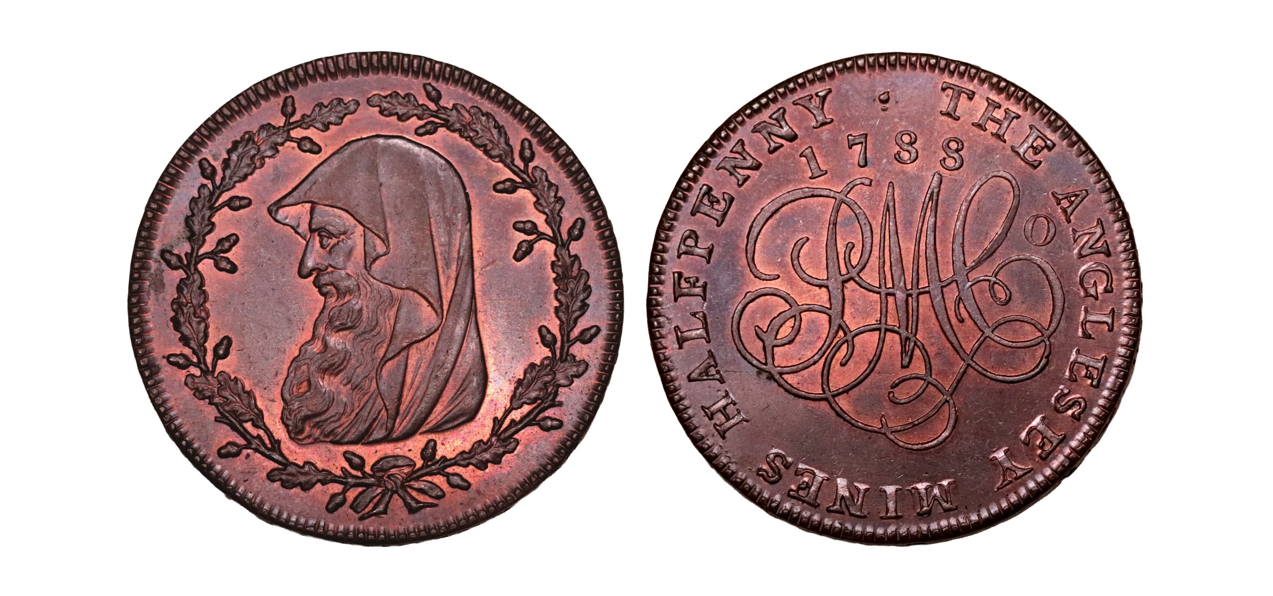 Lot 304 - Anglesey Mines Halfpenny D&H 341, lustrous