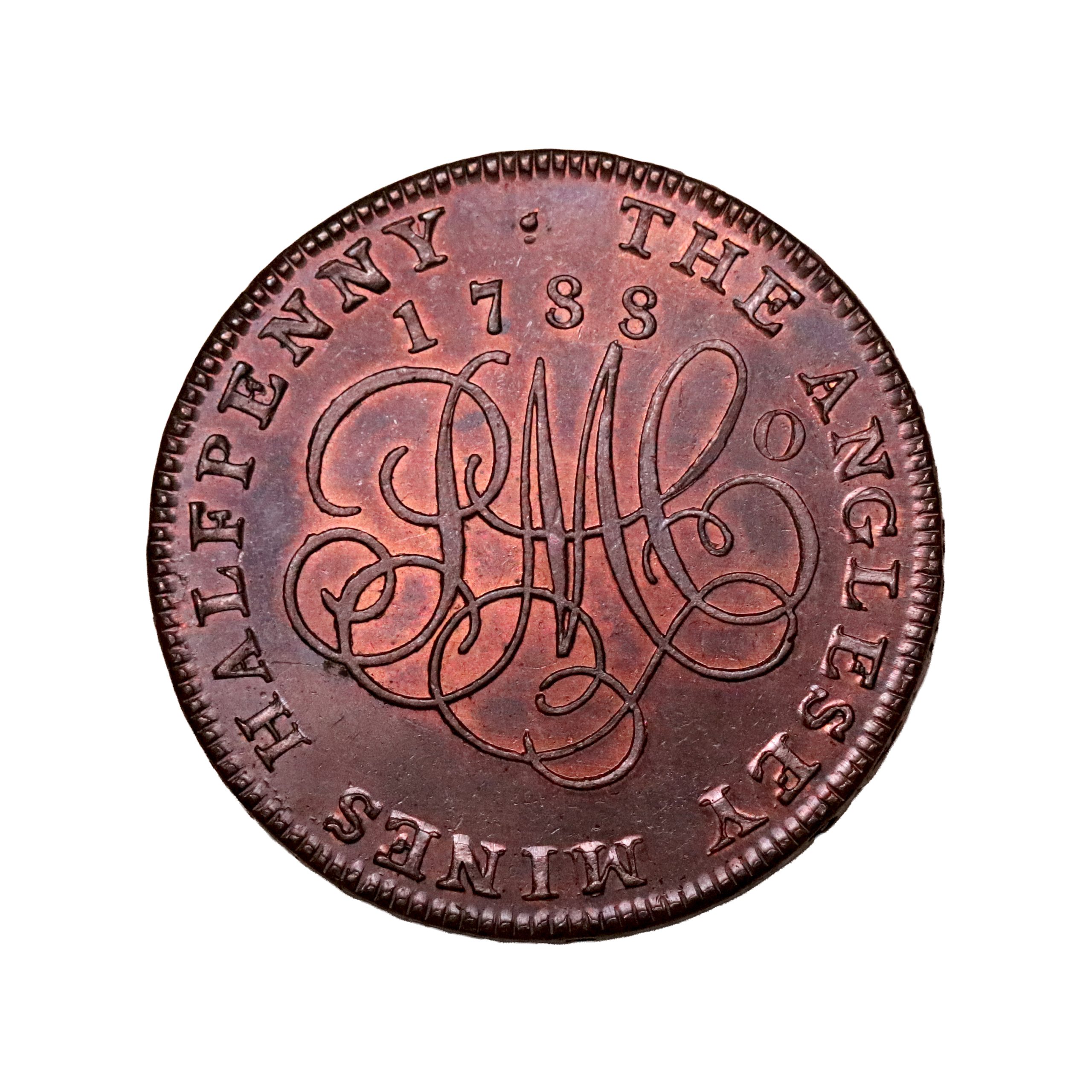 Lot 304 - Anglesey Mines Halfpenny D&H 341, lustrous - Image 3