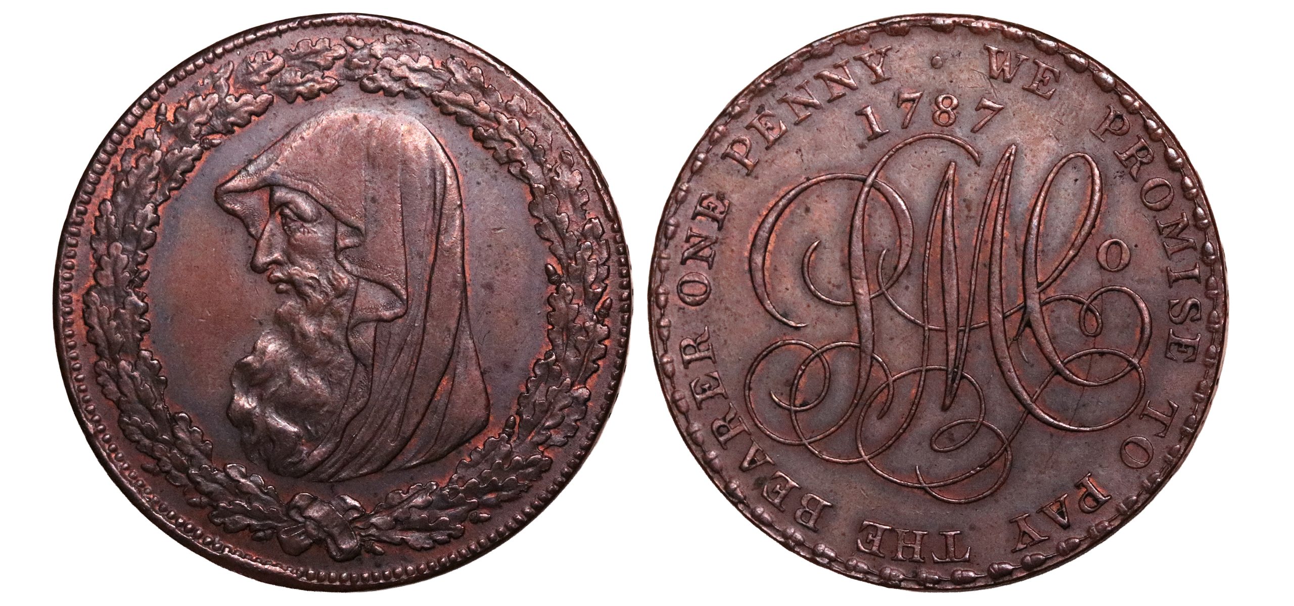 Lot 292 - Anglesey Mines Copper Penny D&H 76