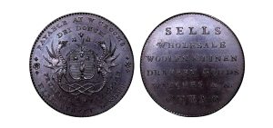 Lot 318 - Angusshire Dundee Bronzed Proof Halfpenny D&H 13, Gem