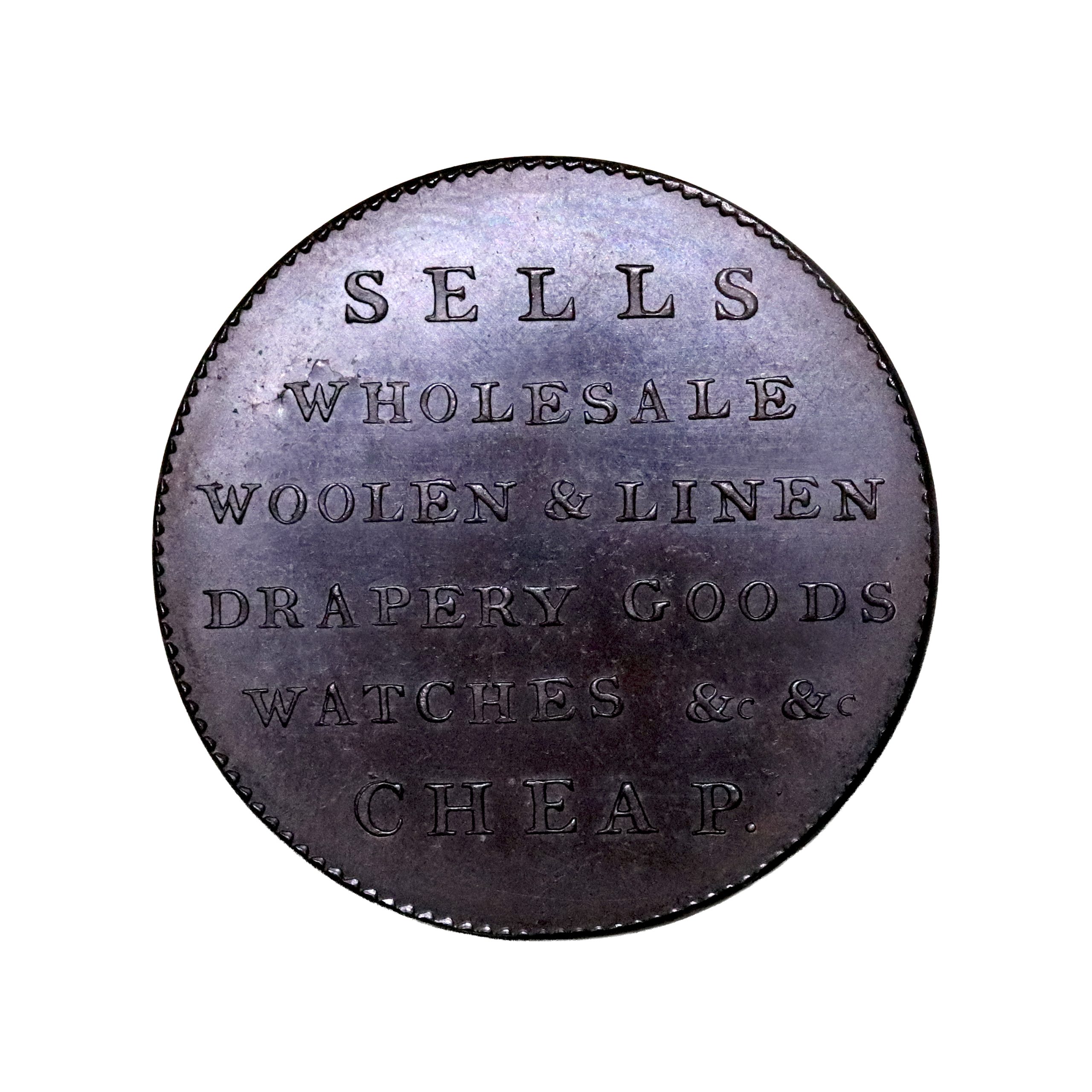 Lot 318 - Angusshire Dundee Bronzed Proof Halfpenny D&H 13, Gem - Image 3