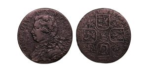 Lot 321 - Milton's Ayrshire Ayr pattern halfpenny D&H 5, Rare