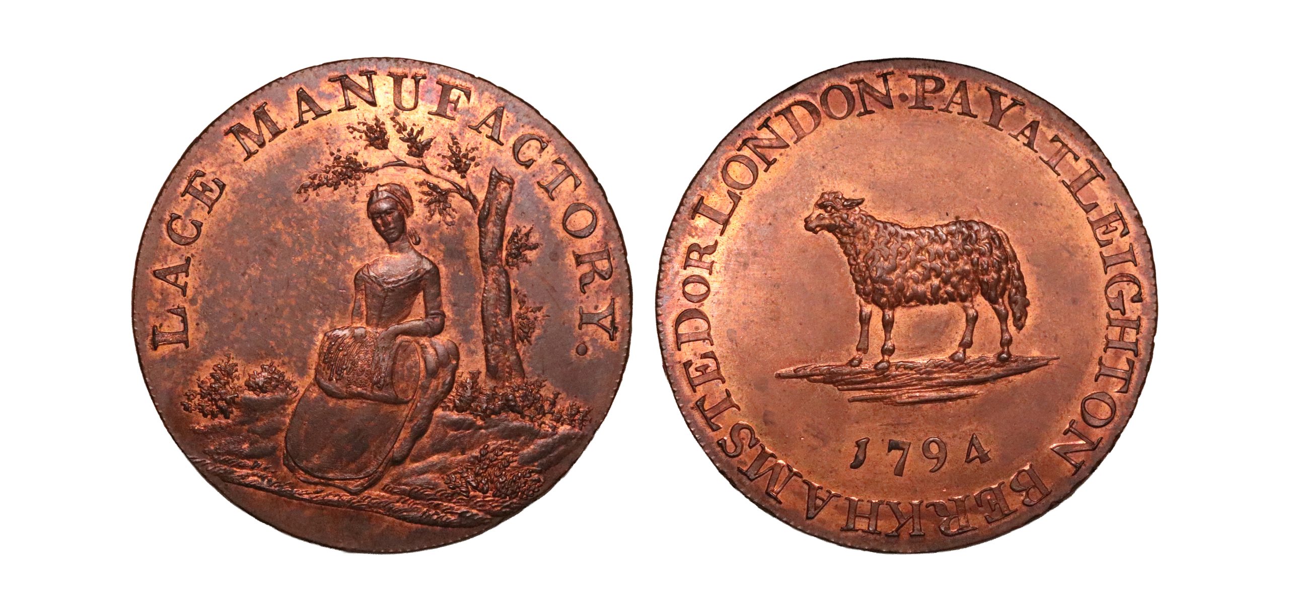 Lot 58 - Bedfordshire Leighton Buzzard Halfpenny D&H 3c, Gem
