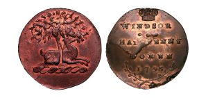 Lot 59 - Spence's Berkshire Windsor Halfpenny D&H 1a, Rare