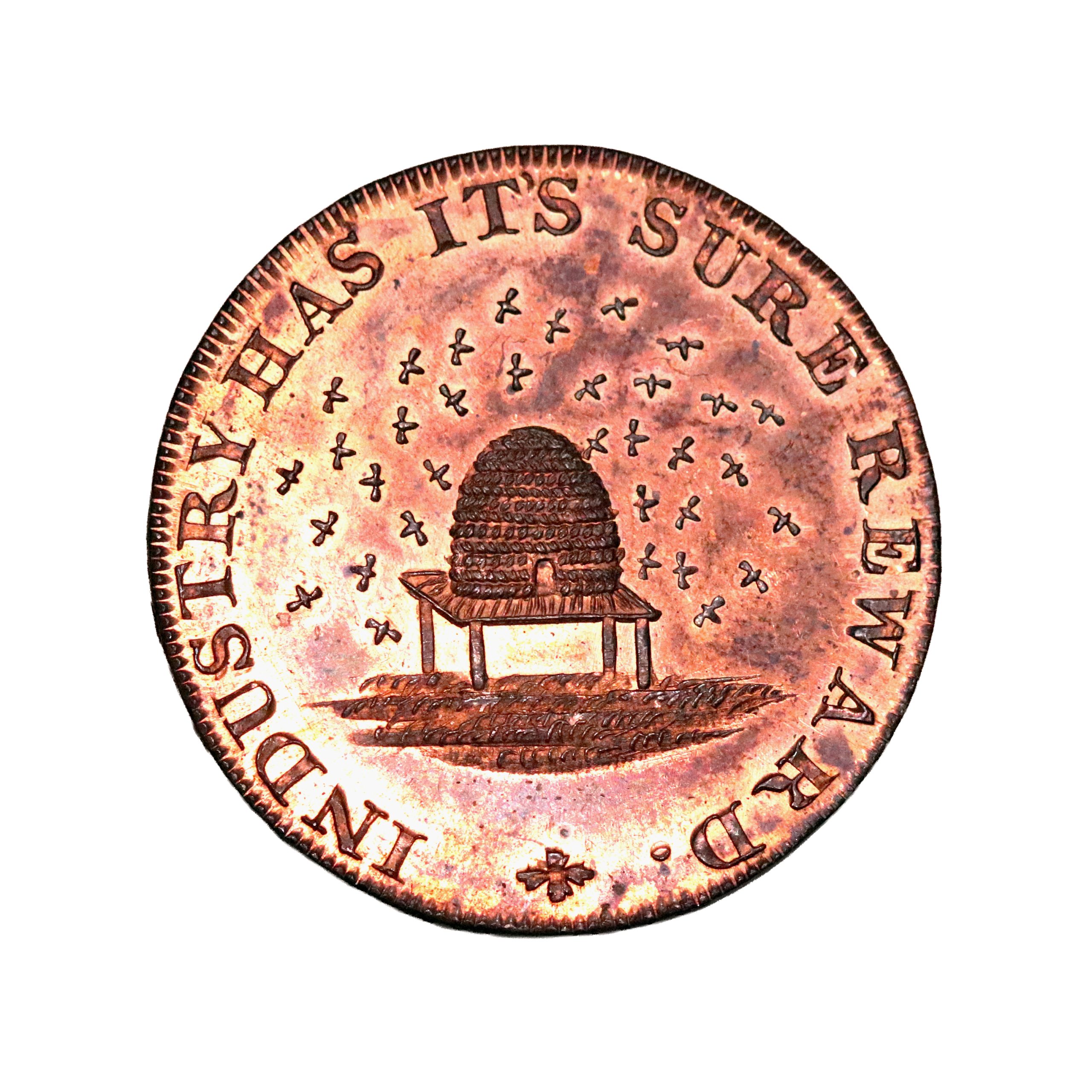 Lot 62 - Cambridgeshire County Halfpenny D&H 12a, Gem - Image 2