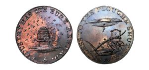 Lot 63 - Kempson's Cambride mule halfpenny D&H 17a, Gemmy, Ex-Cokayne