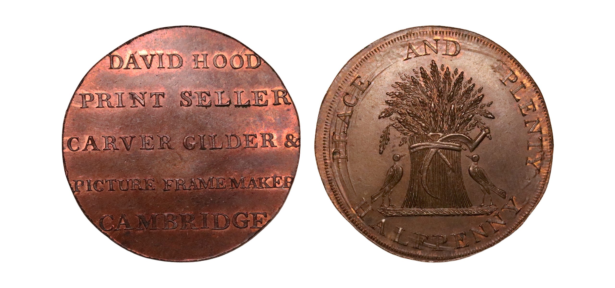 Lot 67 - Prattent's Cambridge mule halfpenny D&H 28, Rare, Gemmy