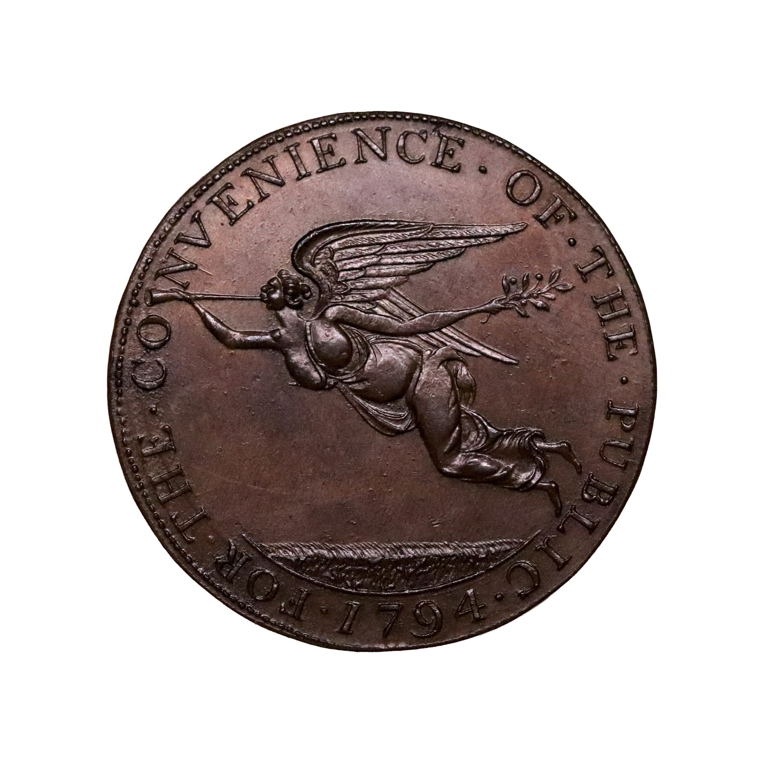 Lot 3 - Prattent's Cork Mule halfpenny D&H 10, Rare, Ex-Norman/Cokayne - Image 2