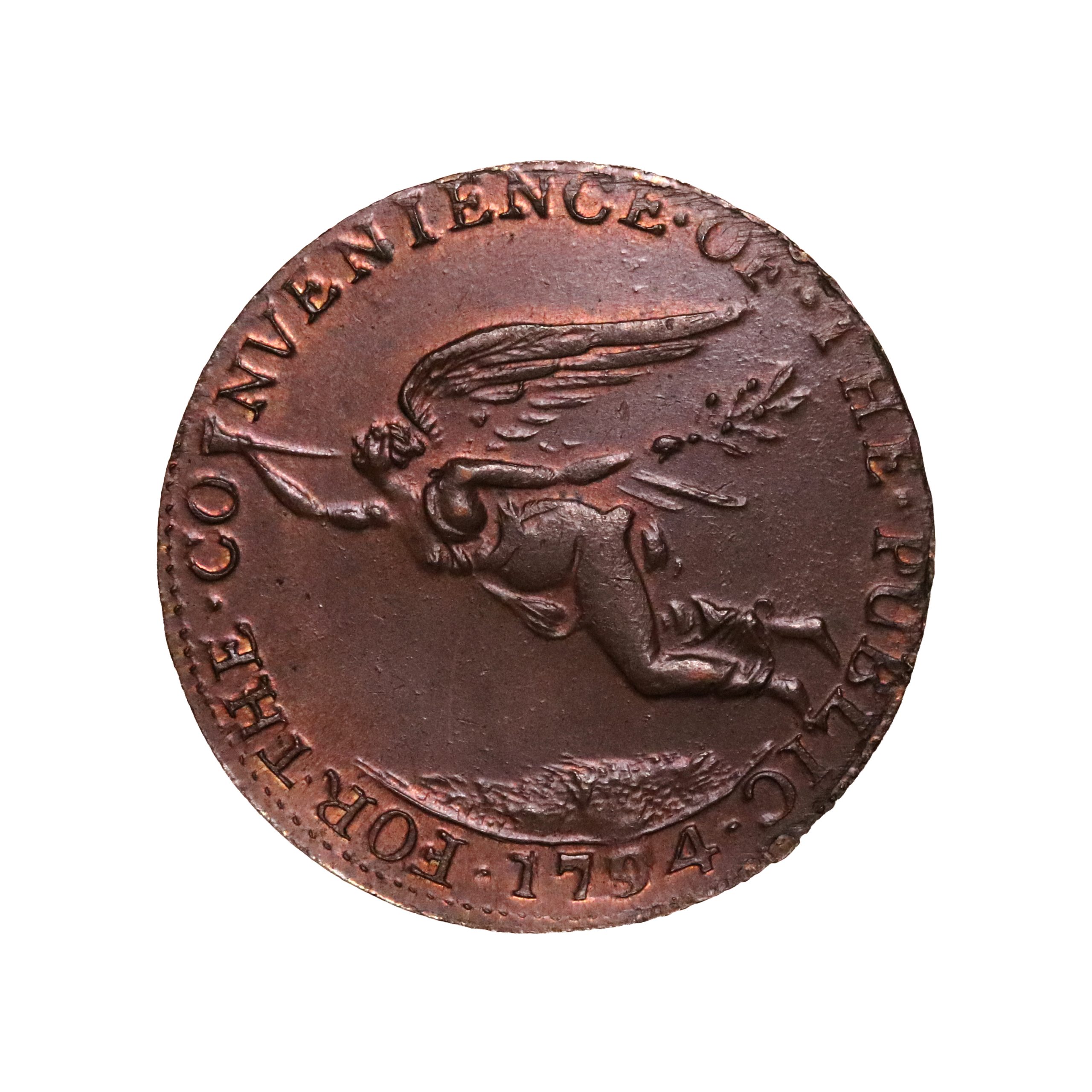 Lot 4 - Prattent's Cork Mule halfpenny D&H 14, Ex-Norman/Cokayne - Image 2