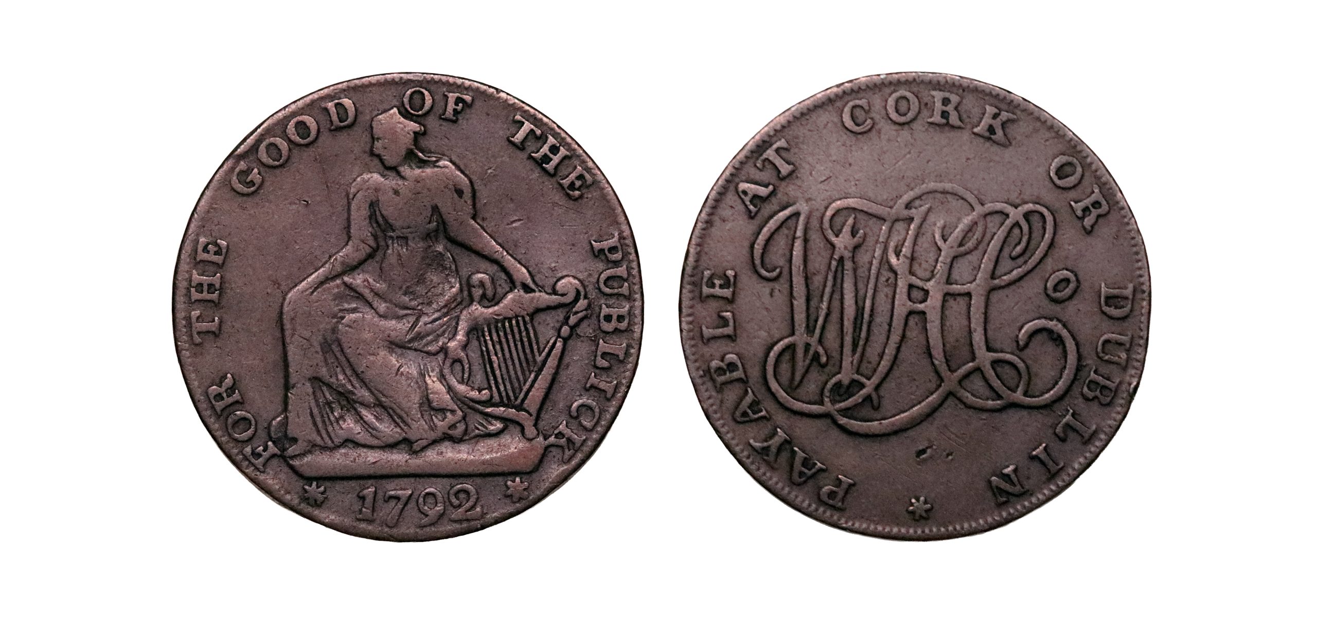 Lot 2 - County Cork halfpenny D&H 4, RR