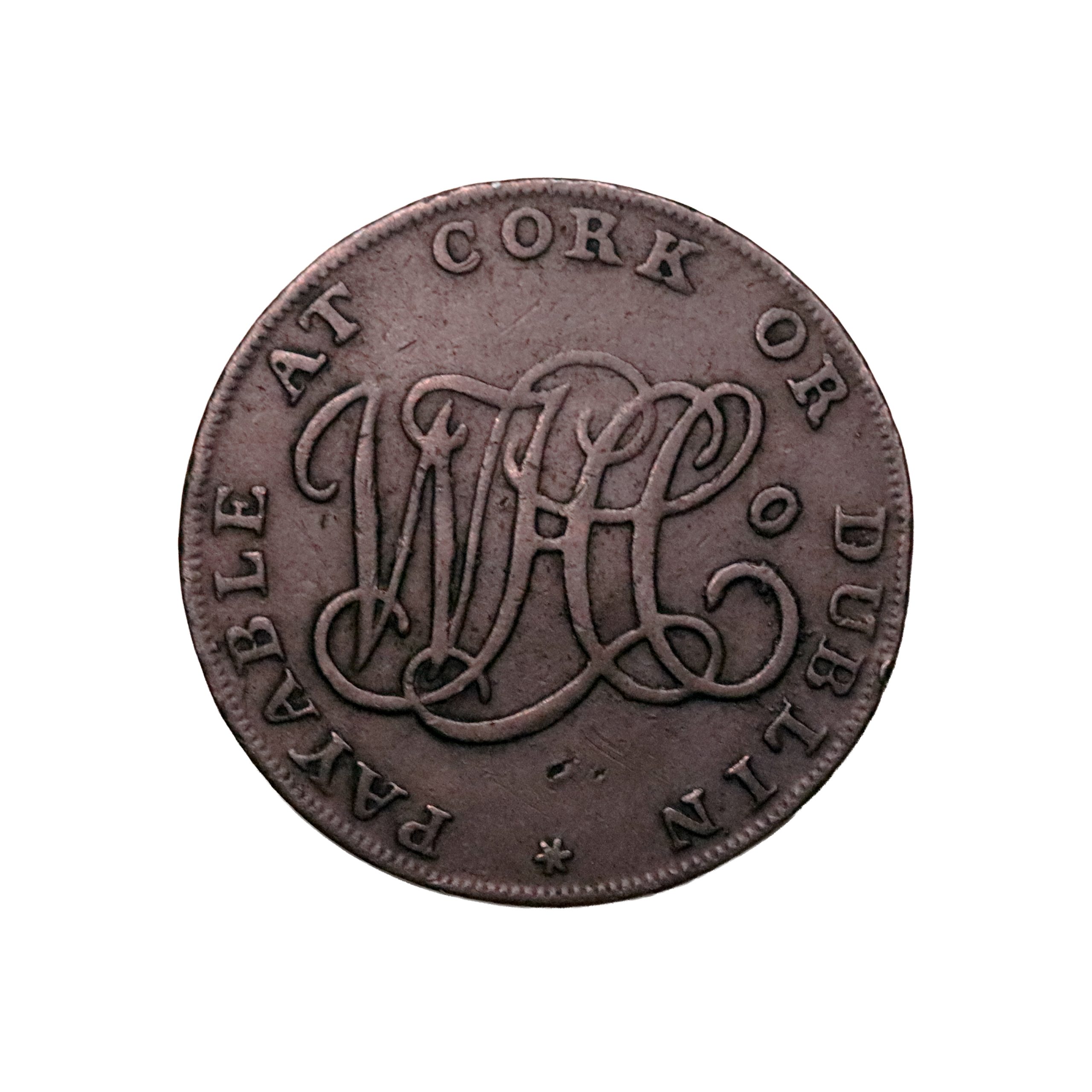 Lot 2 - County Cork halfpenny D&H 4, RR - Image 3