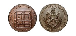 Lot 10 - Prattent's Dublin Mule Halfpenny D&H 16, Rare