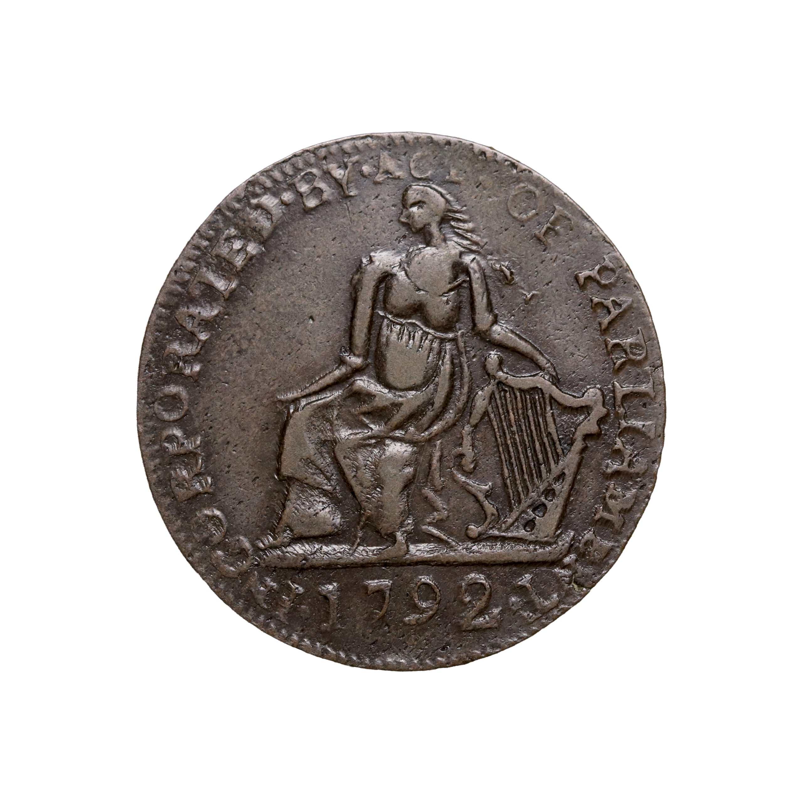 Lot 19 - Dublin Imitation Camac Halfpenny D&H 177, RR, Ex-Brown/Jan/Noble - Image 2