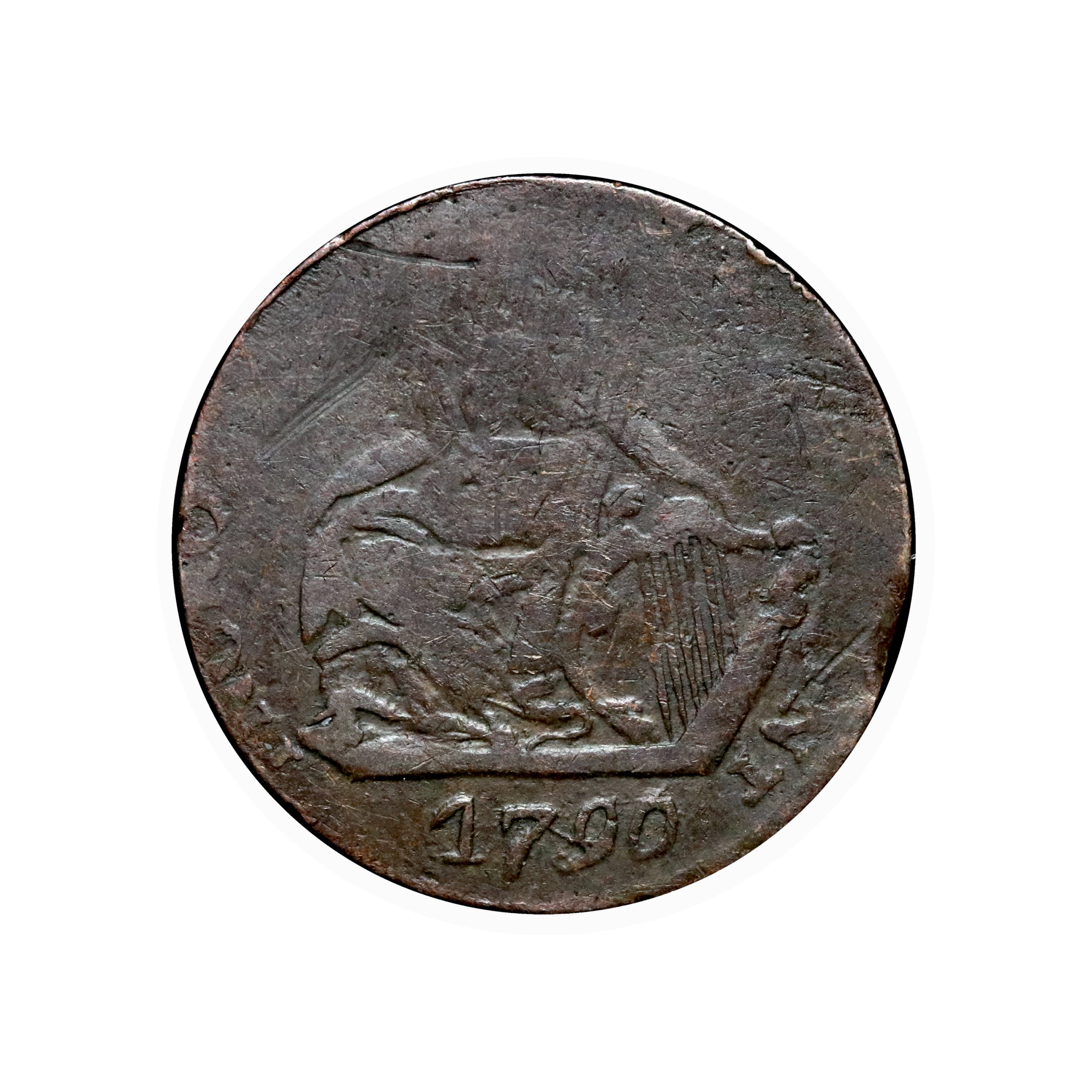 Lot 25 - Dublin Imitation Camac Halfpenny D&H 214, RRR - Image 2