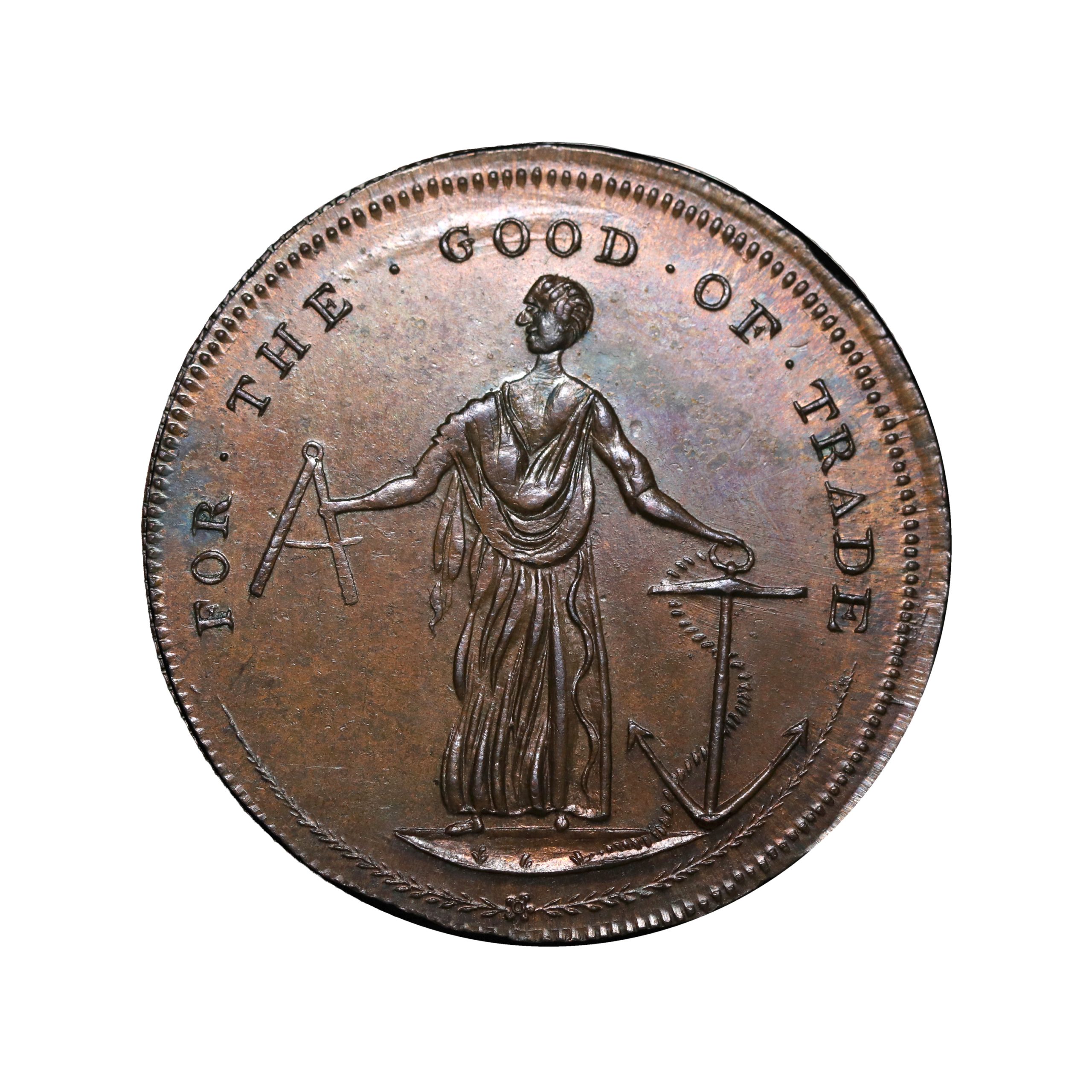 Lot 12 - Prattent's Dublin Mule Halfpenny D&H 21, Rare - Image 3