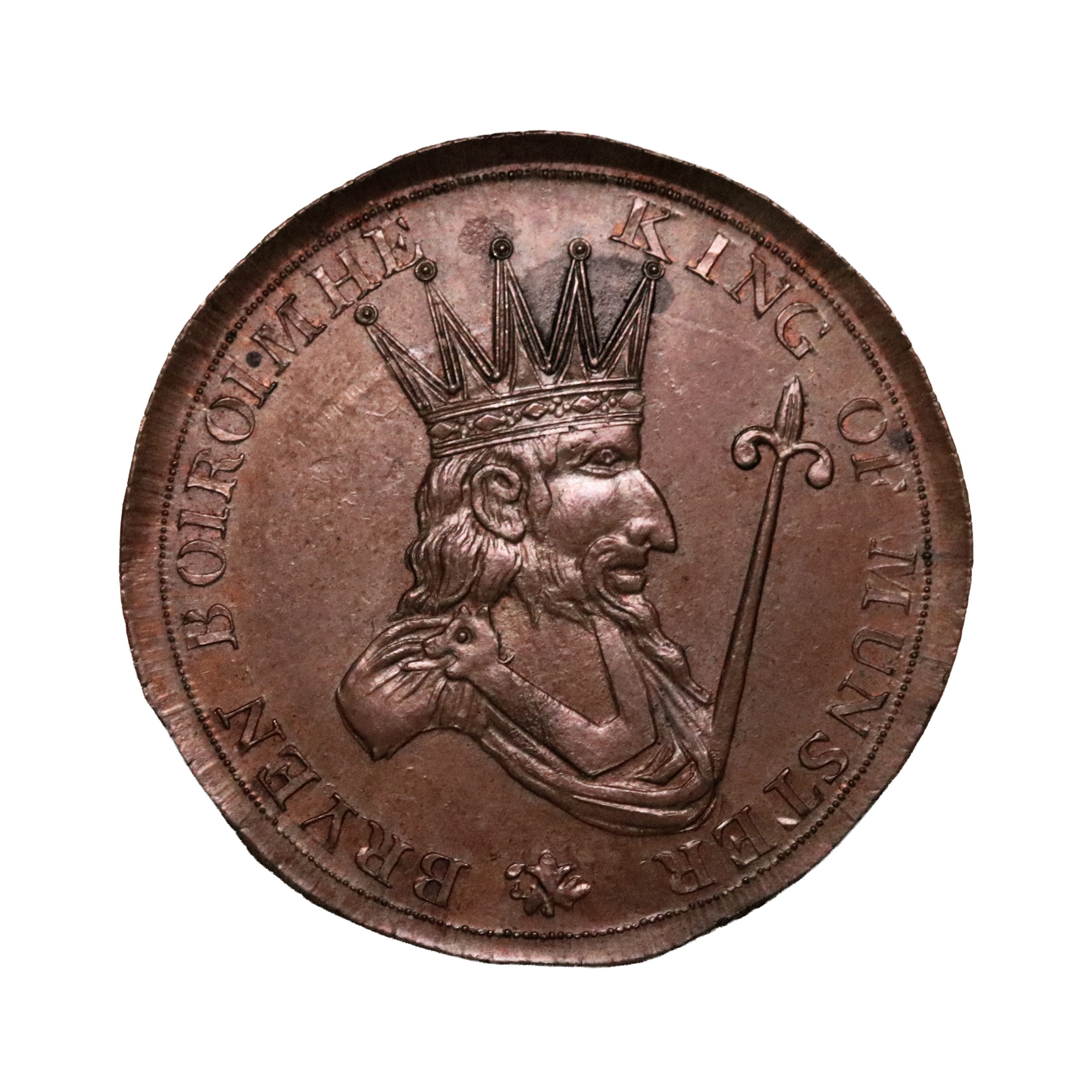 Lot 32 - Prattent's Dublin Mule Halfpenny D&H 331 - Image 3