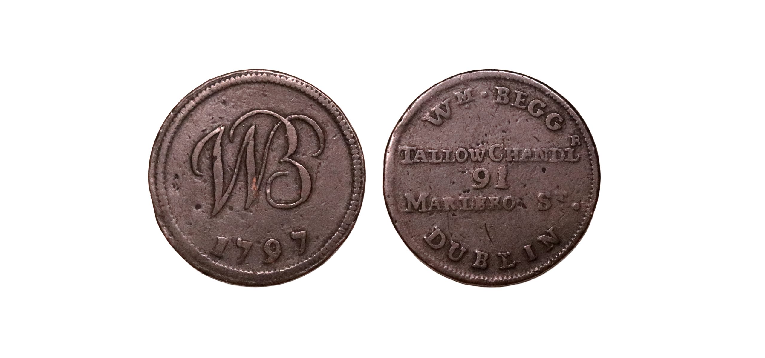 Lot 36 - Dublin William Begg Farthing D&H 382, Scarce