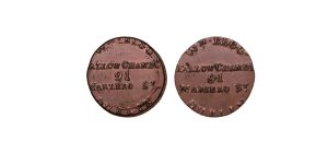 Lot 37 - Dublin William Begg Farthing D&H 383, Overstrike, Unique?