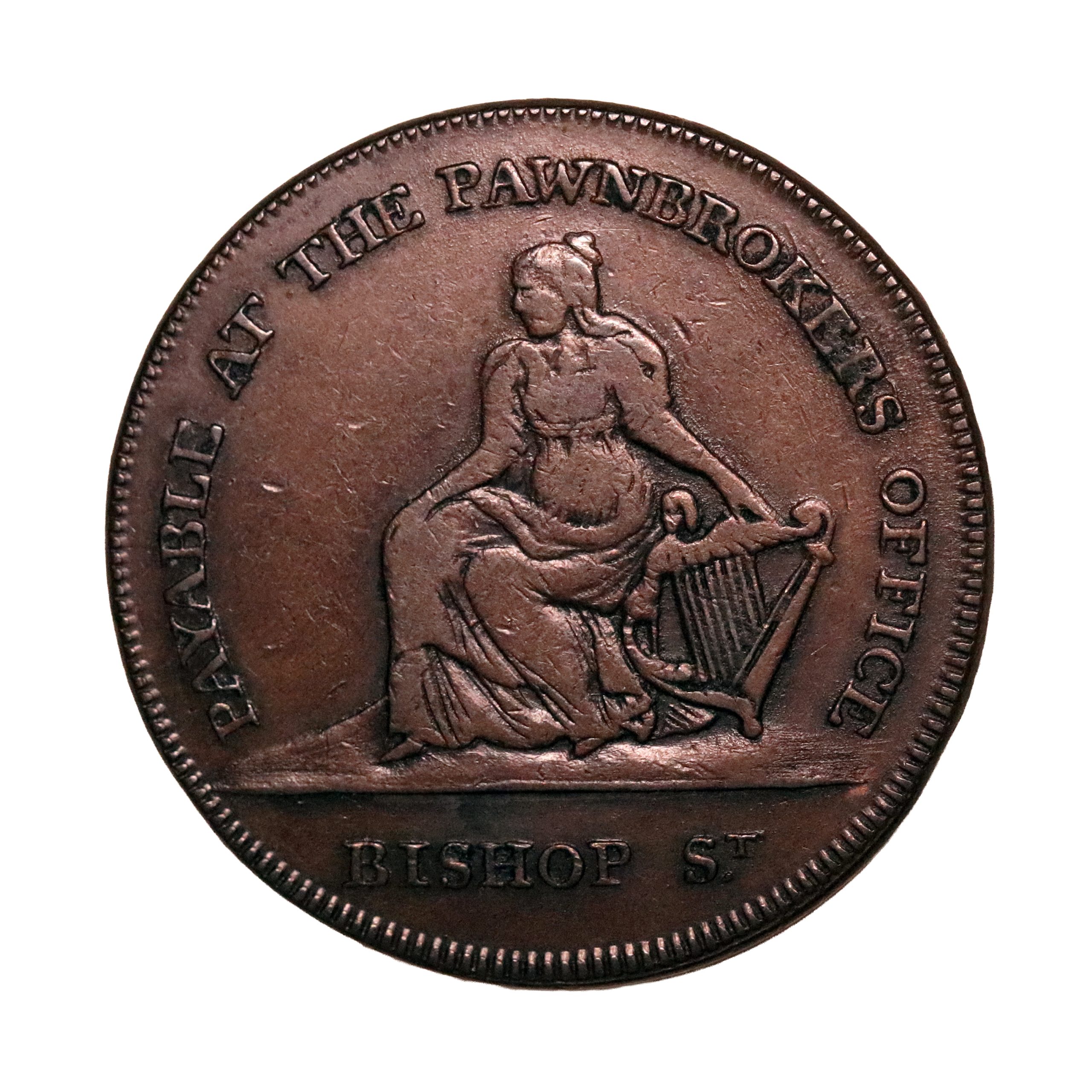 Lot 8 - Bentley's Dublin Pawnbroker's Penny D&H 4, Rare - Image 2