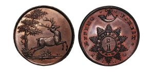 Lot 73 - Spence's Essex Epping Forest Shilling D&H 1,Bronzed, Rare