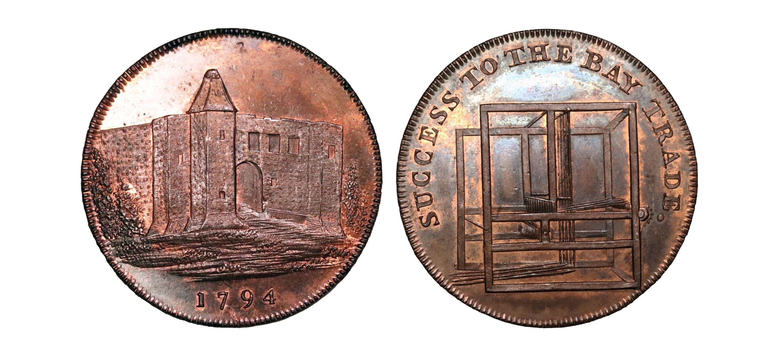 Lot 78 - Essex Colchester Halfpenny D&H 10, full strike, large flan