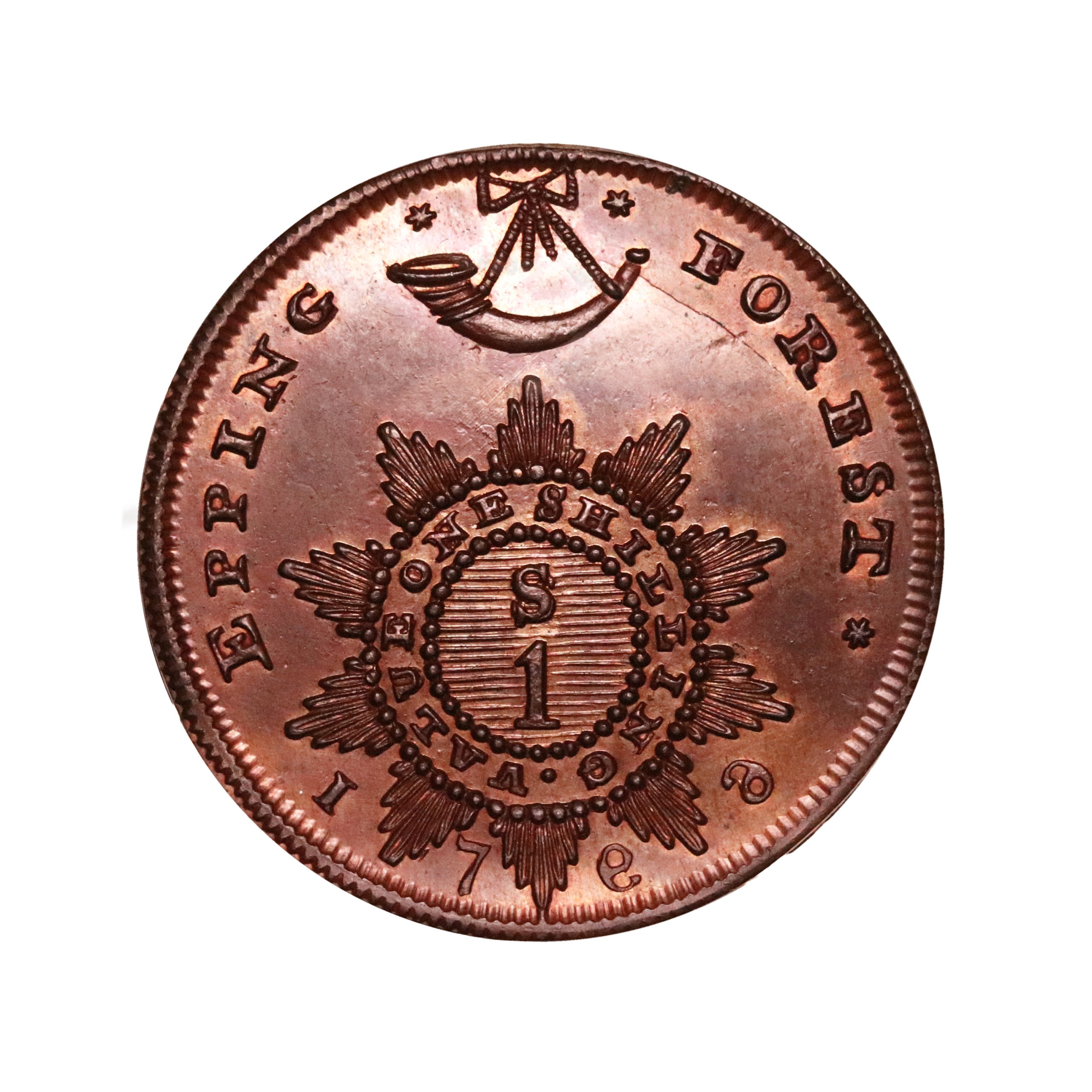 Lot 74 - Spence's Essex Epping Forest Shilling D&H 1b, Rare, ex-Baldwin - Image 3